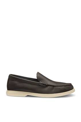 Tumbled-Leather Moccasins