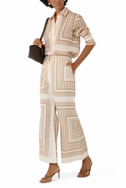 Cropped Flare Pants