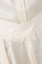 Silk Charmeuse Pre-Styled Double Shirtdress 