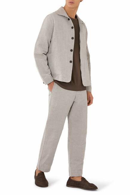 Relaxed Linen Jacket