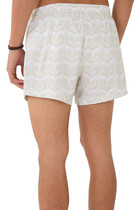 Painted Shell Print Swim Short