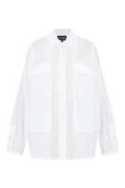 Front-Pocket Button-Up Shirt