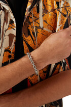 Studded Chain Bracelet, Sterling Silver