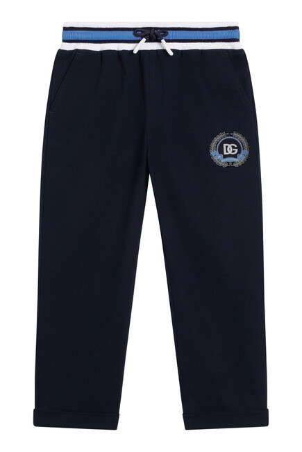 Kids Logo Cotton Gabardine Trousers