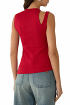Oblique 90’s Rib Top