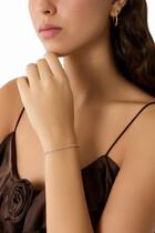 Evelyne Bracelet, 18K Gold-Plated Brass & Crystals