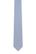Jacquard Pattern Silk-Blend Tie