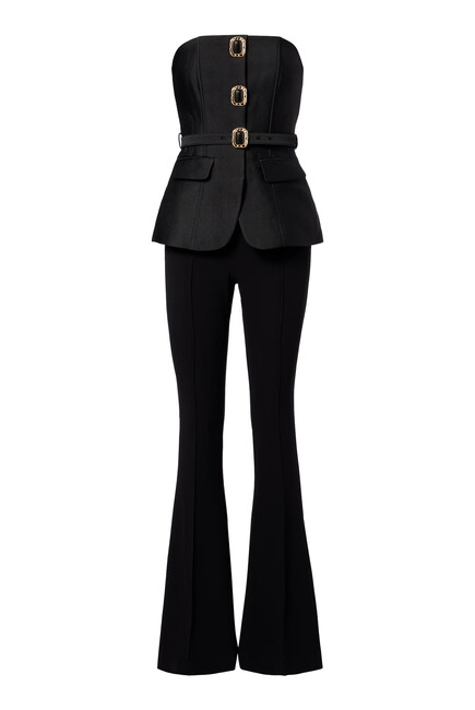 Taffeta Bandeau Jumpsuit
