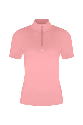 Plant-Stretch Zip Short Sleeve Top