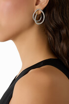 Solanales Crystal Spiral Post Earrings