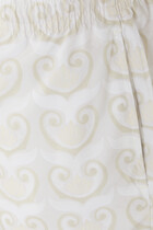 Painted Shell Print Swim Short