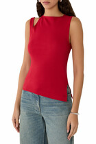 Oblique 90’s Rib Top