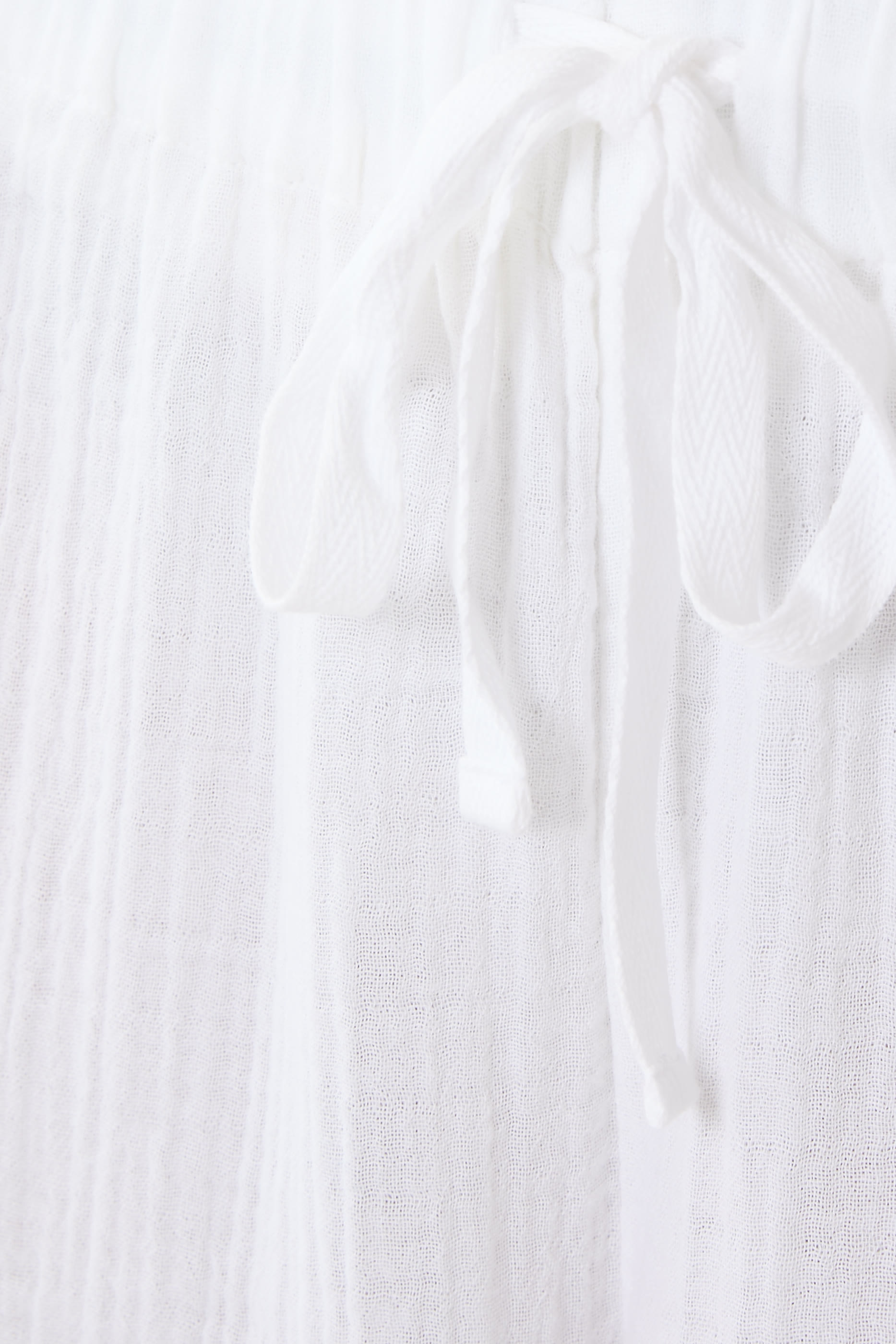 بنطال بقصة ساق واسعة شاش قطني عضوي فاخر