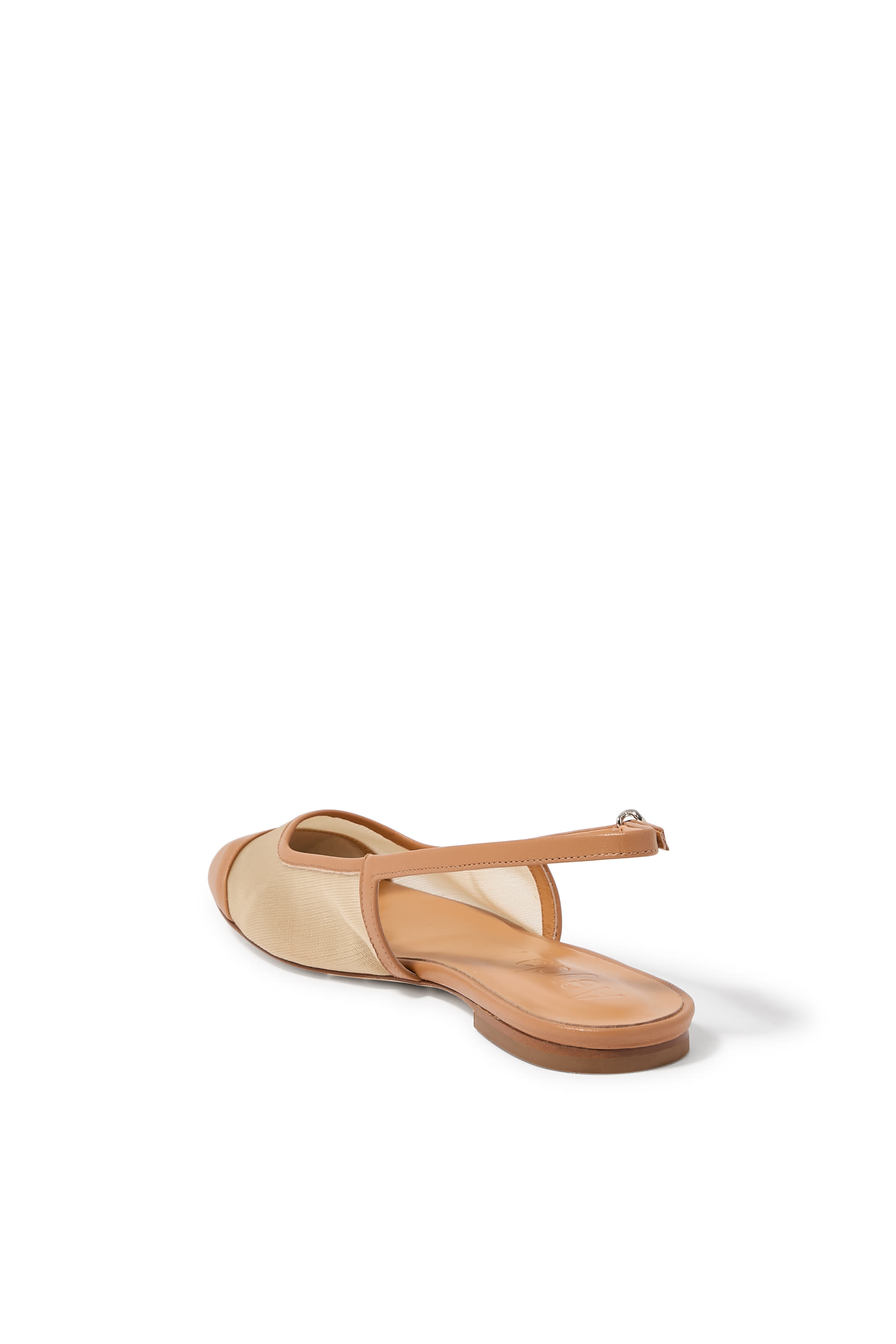 حذاء غيرالدين بمقدمة مربعة وسير خلفي قماش شبكي