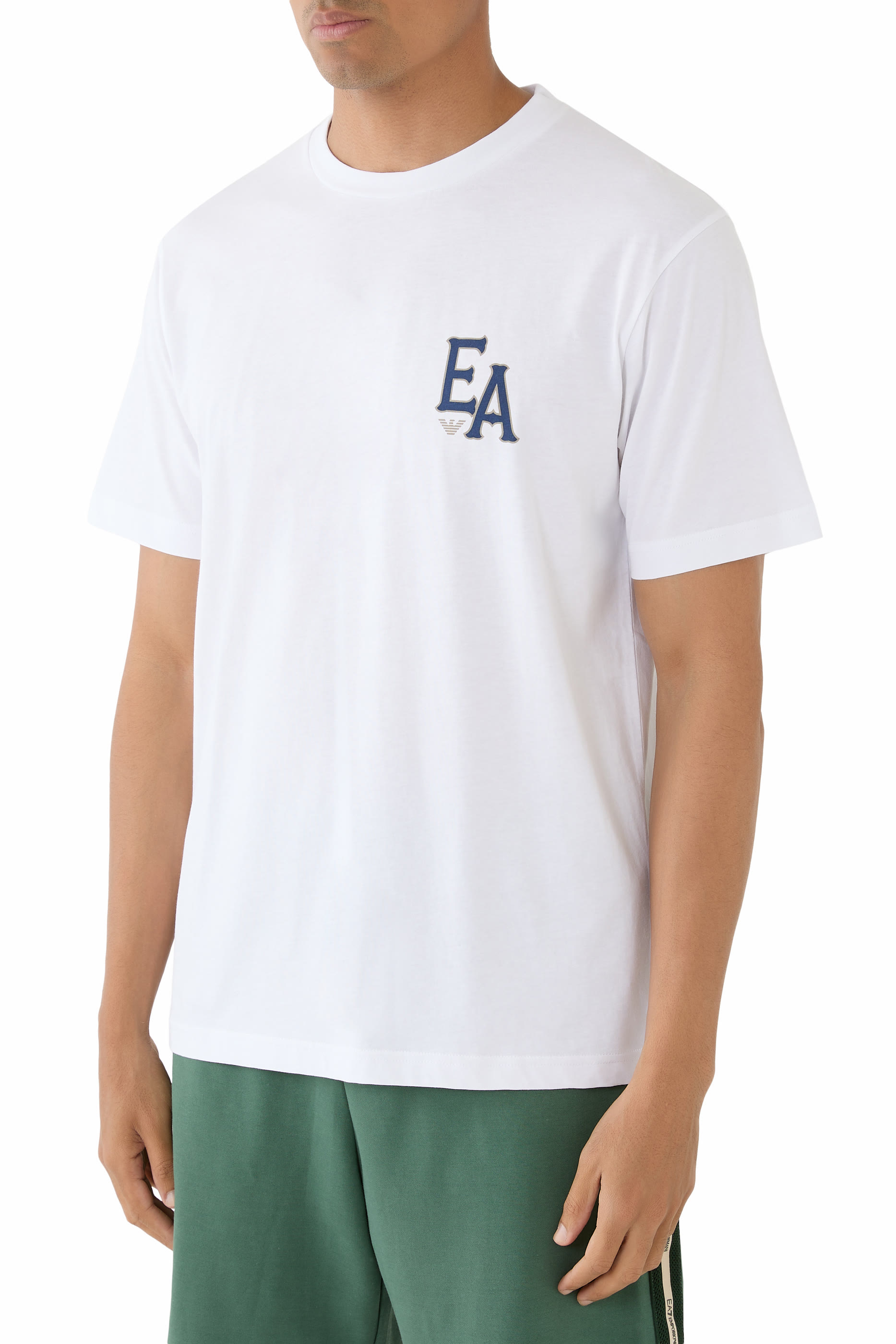 تيشيرت بشعار الماركة قطن