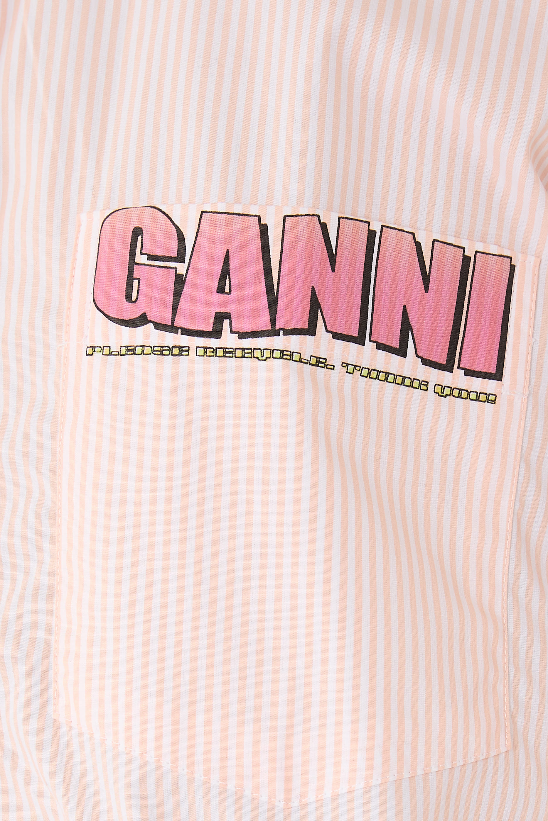 قميص مخطط بقصة فضفاضة