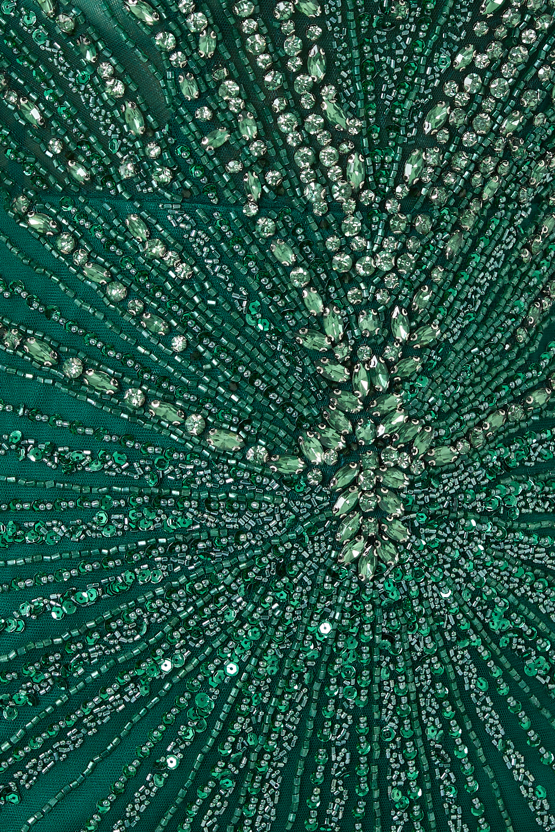 Embellished Cape Sleeve Gown