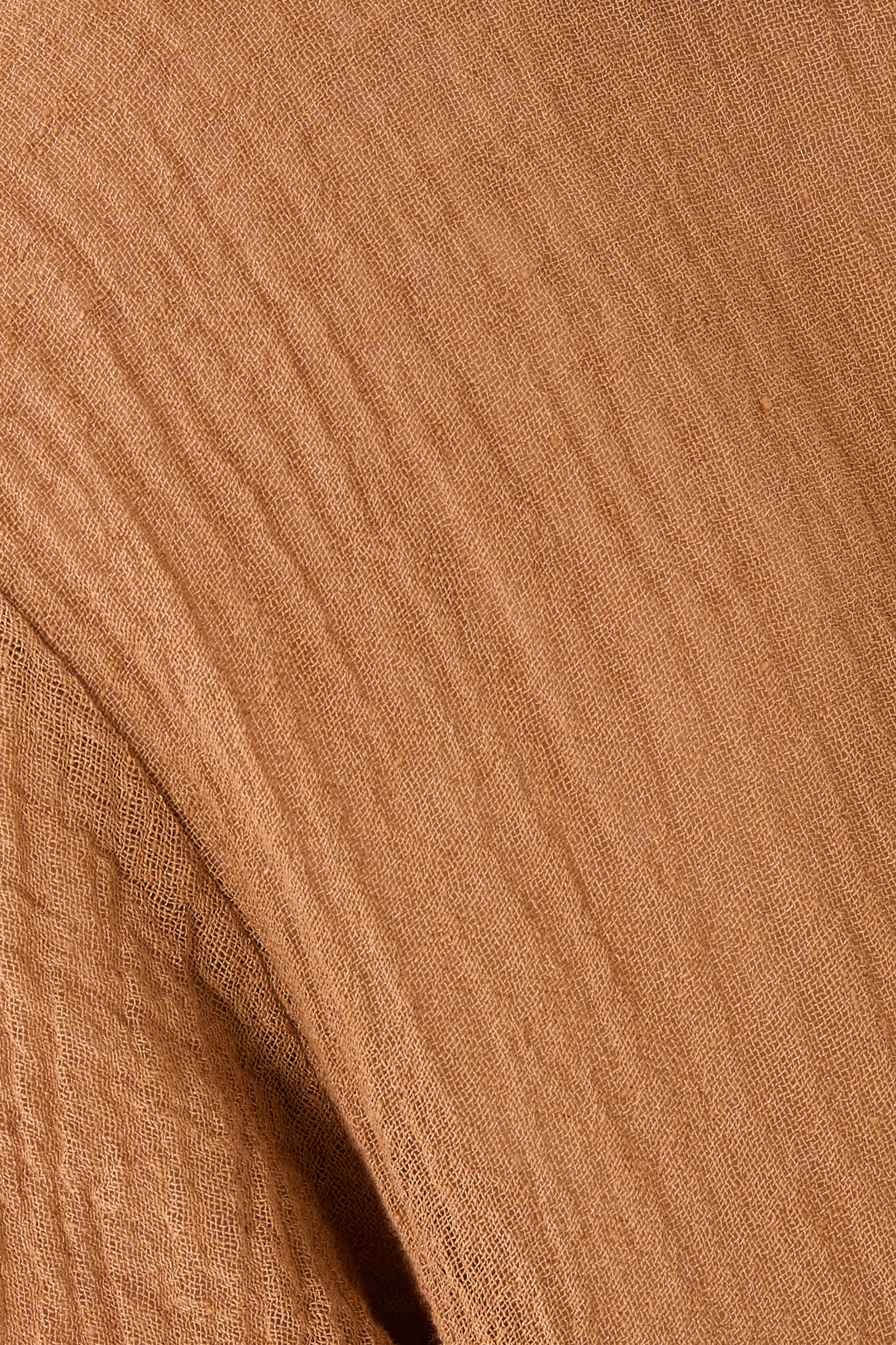 قفطان مزيج كتان متجعد خفيف الوزن