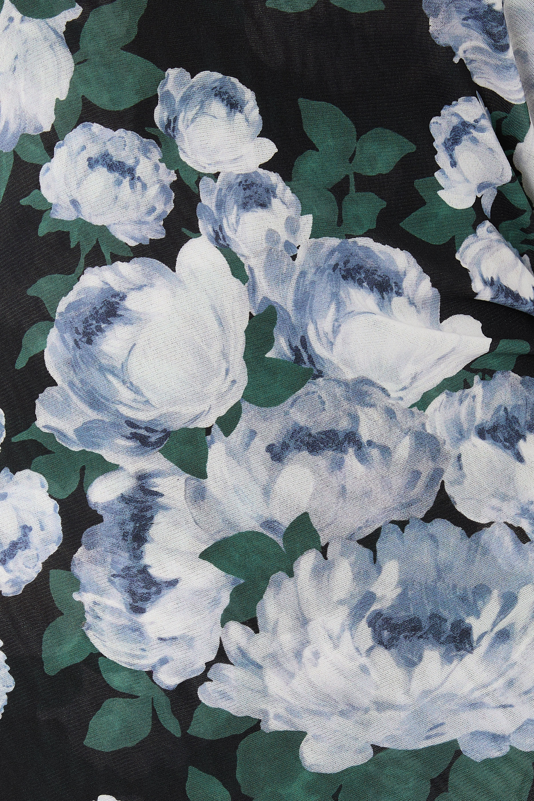 Bunch of Roses Mesh Maxi Dress