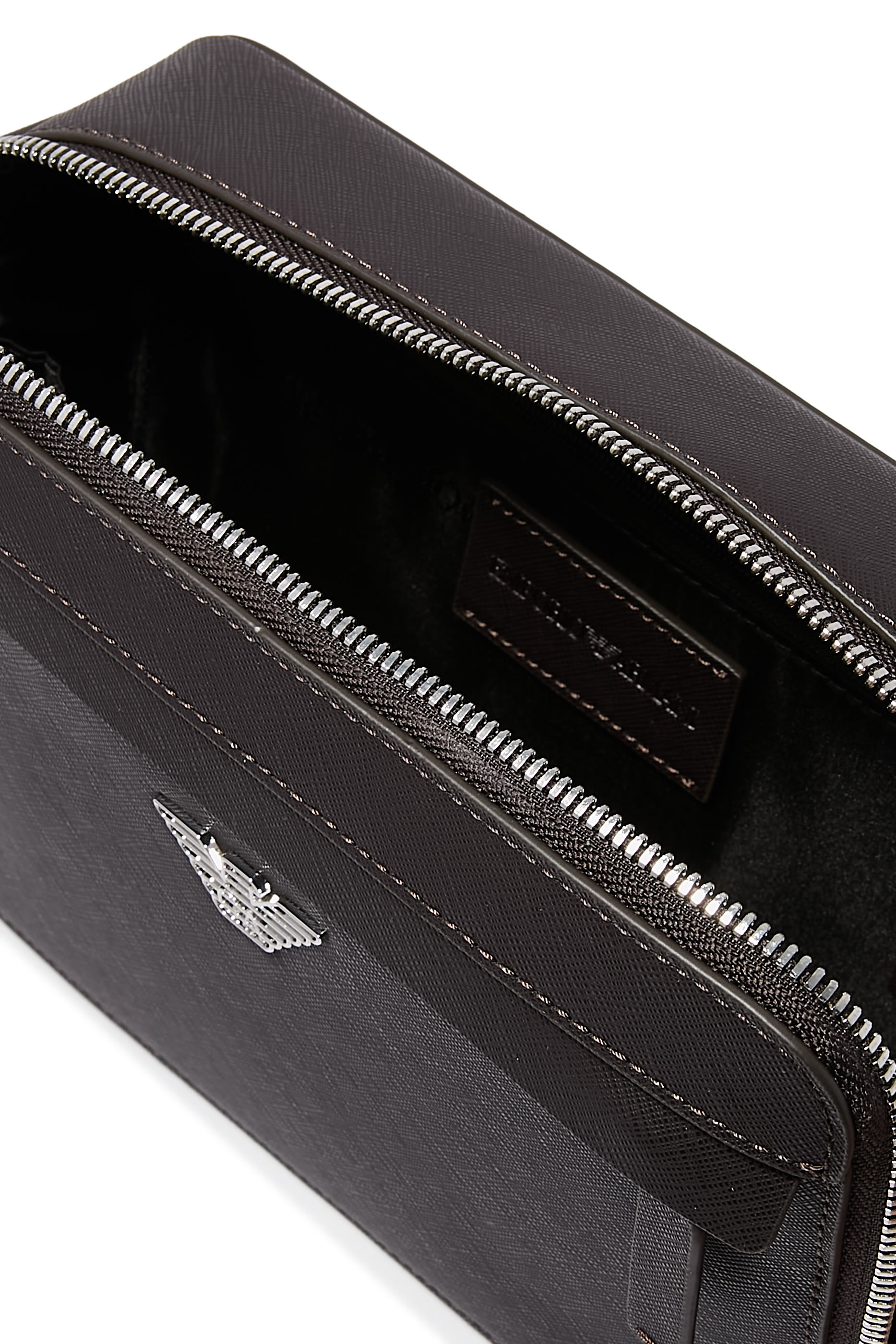 حقيبة كاميرا ايه اس في صغيرة بحلية شعار الماركة جلد سافيانو متجدد