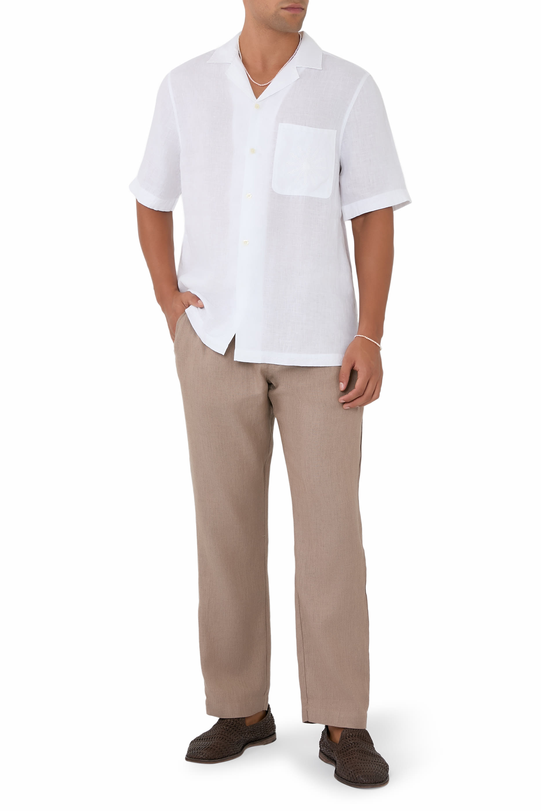 بنطال أوسكار كتان