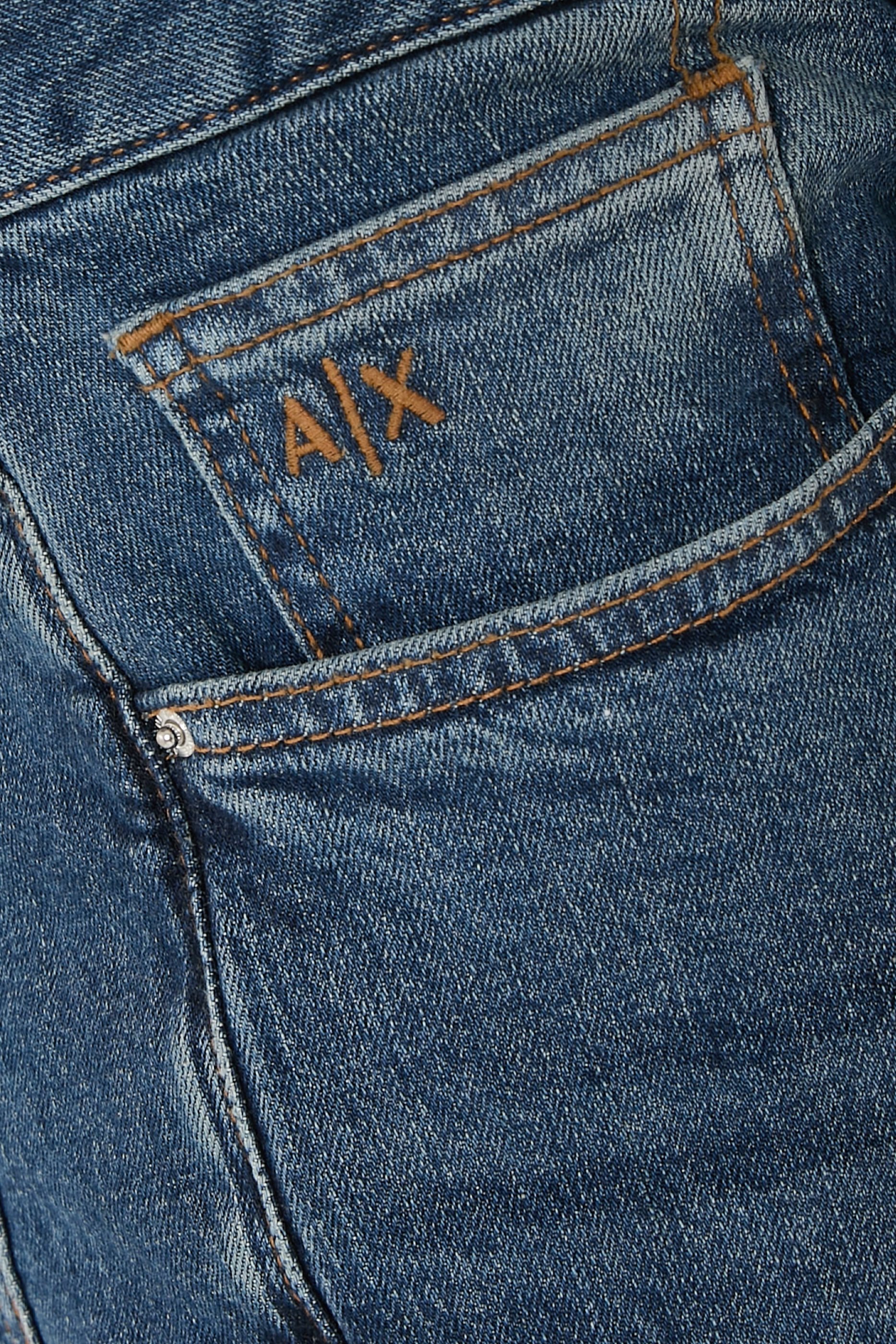 بنطال جينز بقصة ضيقة دنيم مطاطي