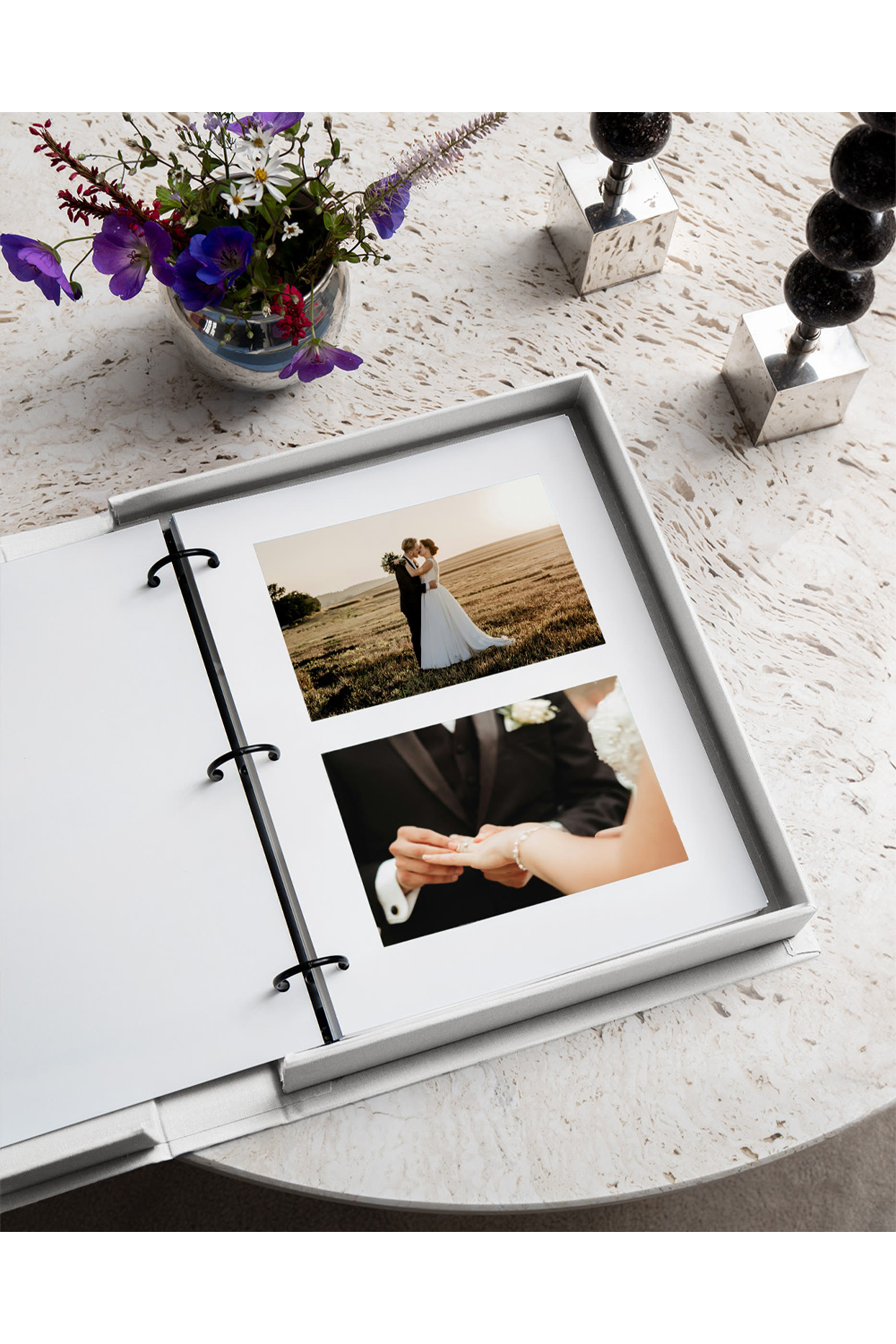 ألبوم صور الزواج بنقشة ايه لوف ستوري