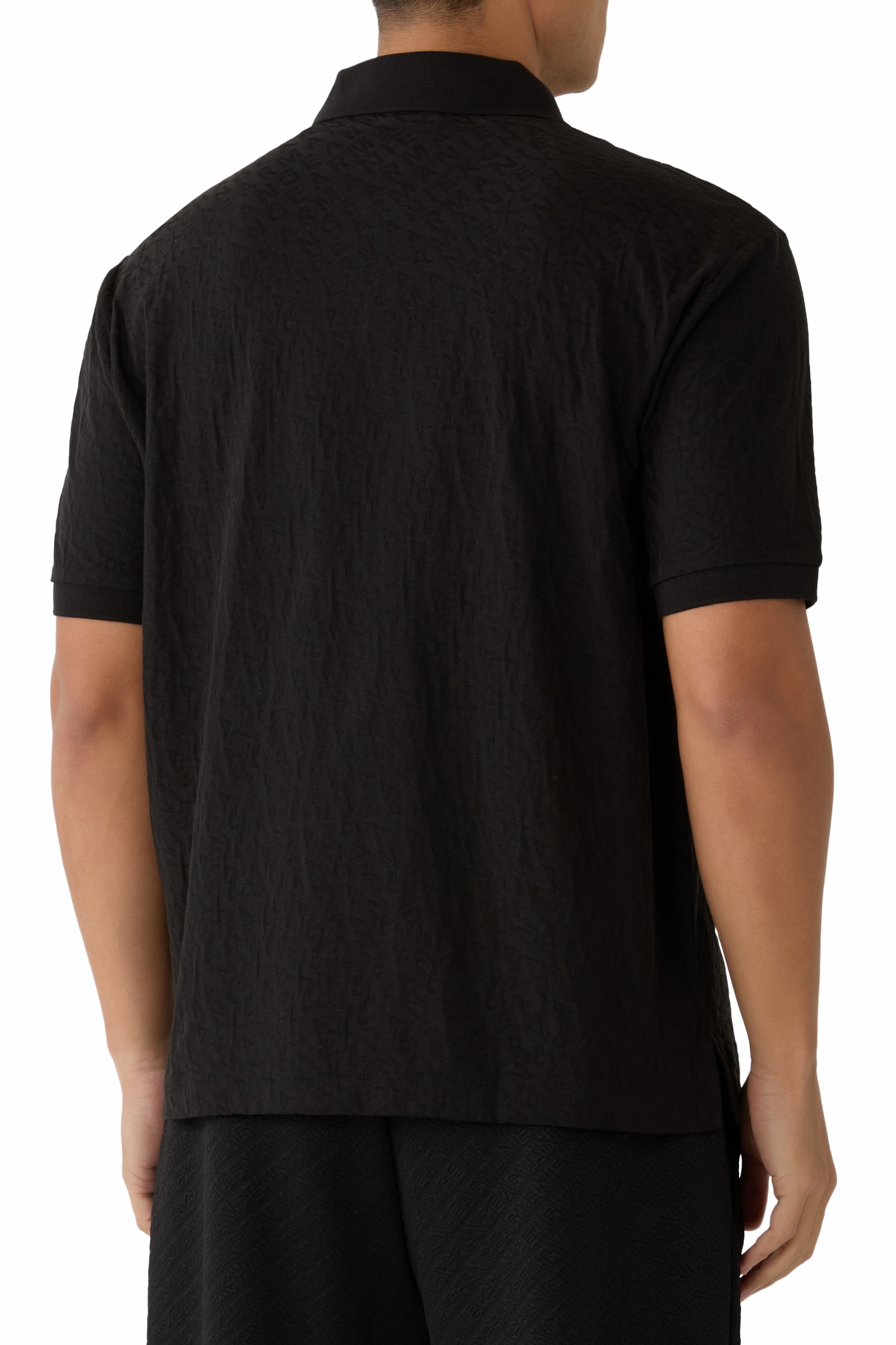 قميص بولو جاكار قطن 