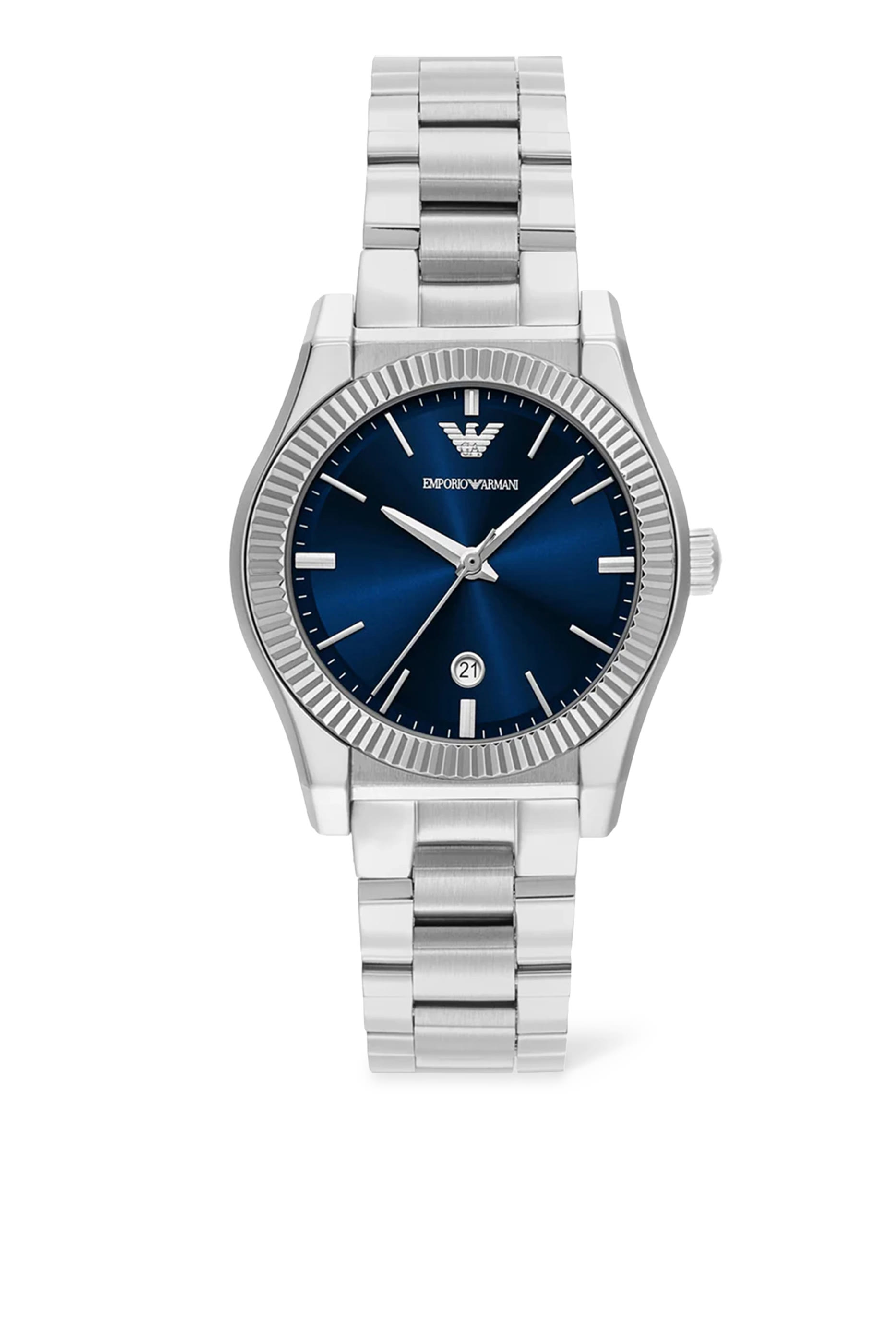 ساعة بثلاث عقارب ستانلس ستيل