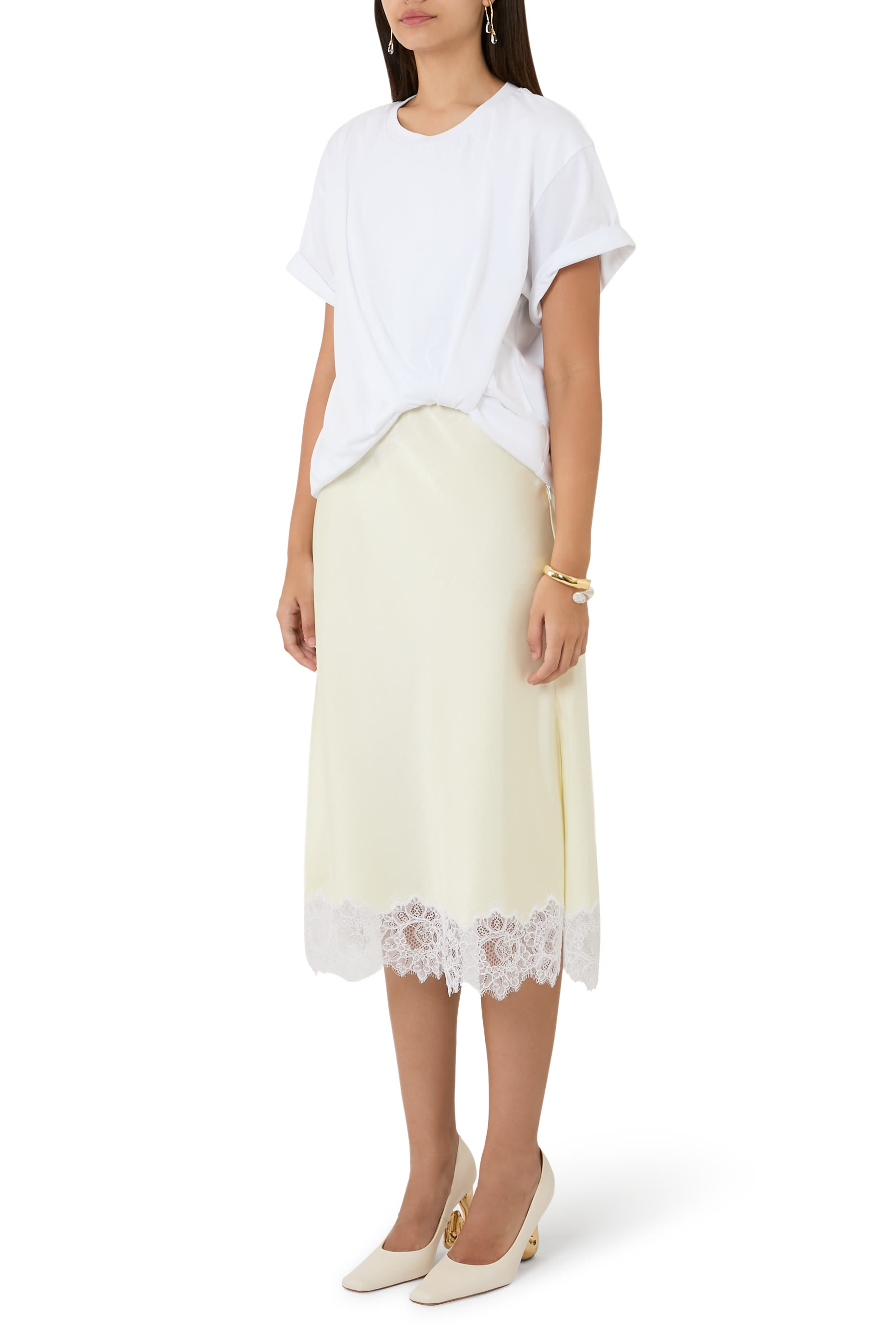 فستان درابيه كومبو بتصميم تيشيرت سهل الارتداء 