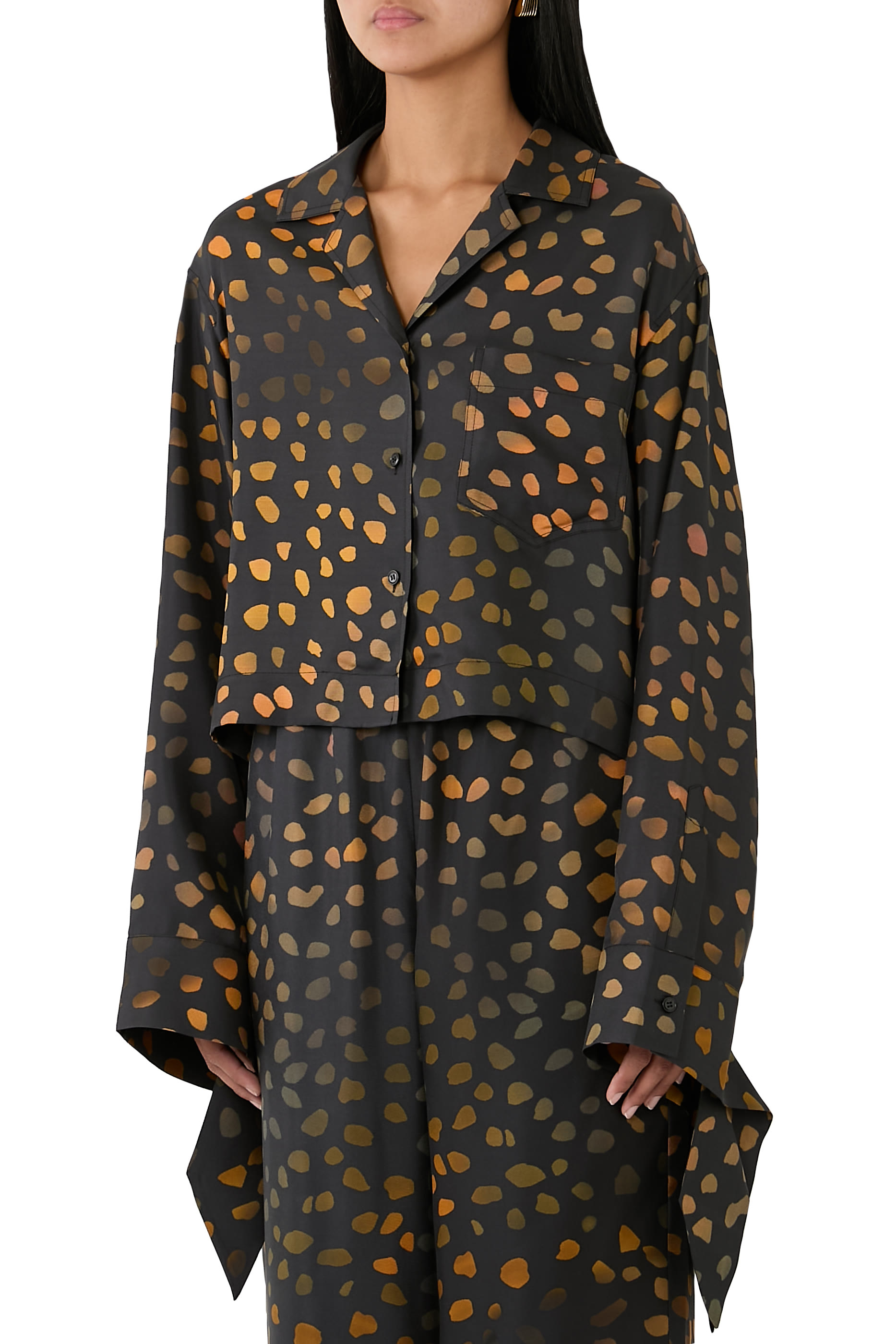 Nelida Twill Silk Shirt