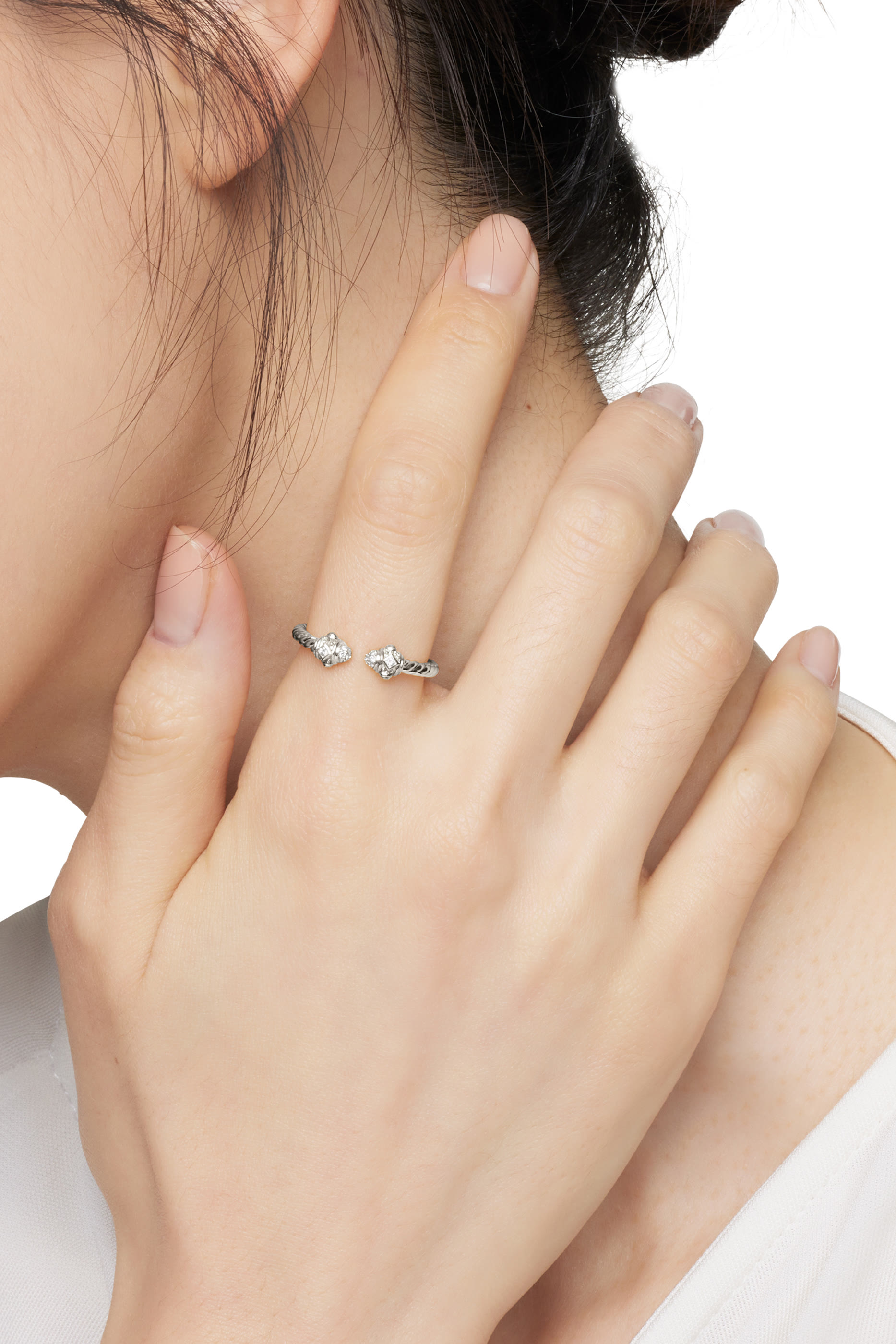 خاتم رينيسانس ذهب أبيض