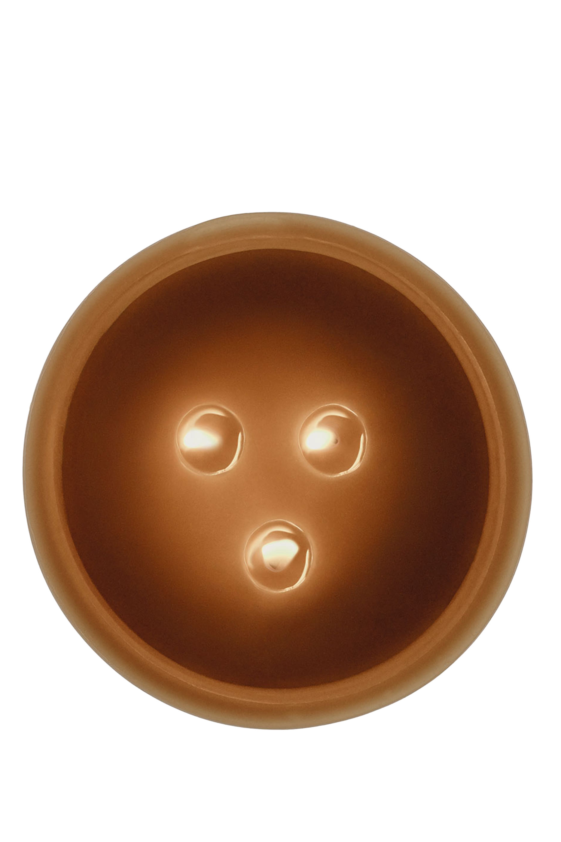 شمعة متوسطة من شمع العسل بلون برونزي