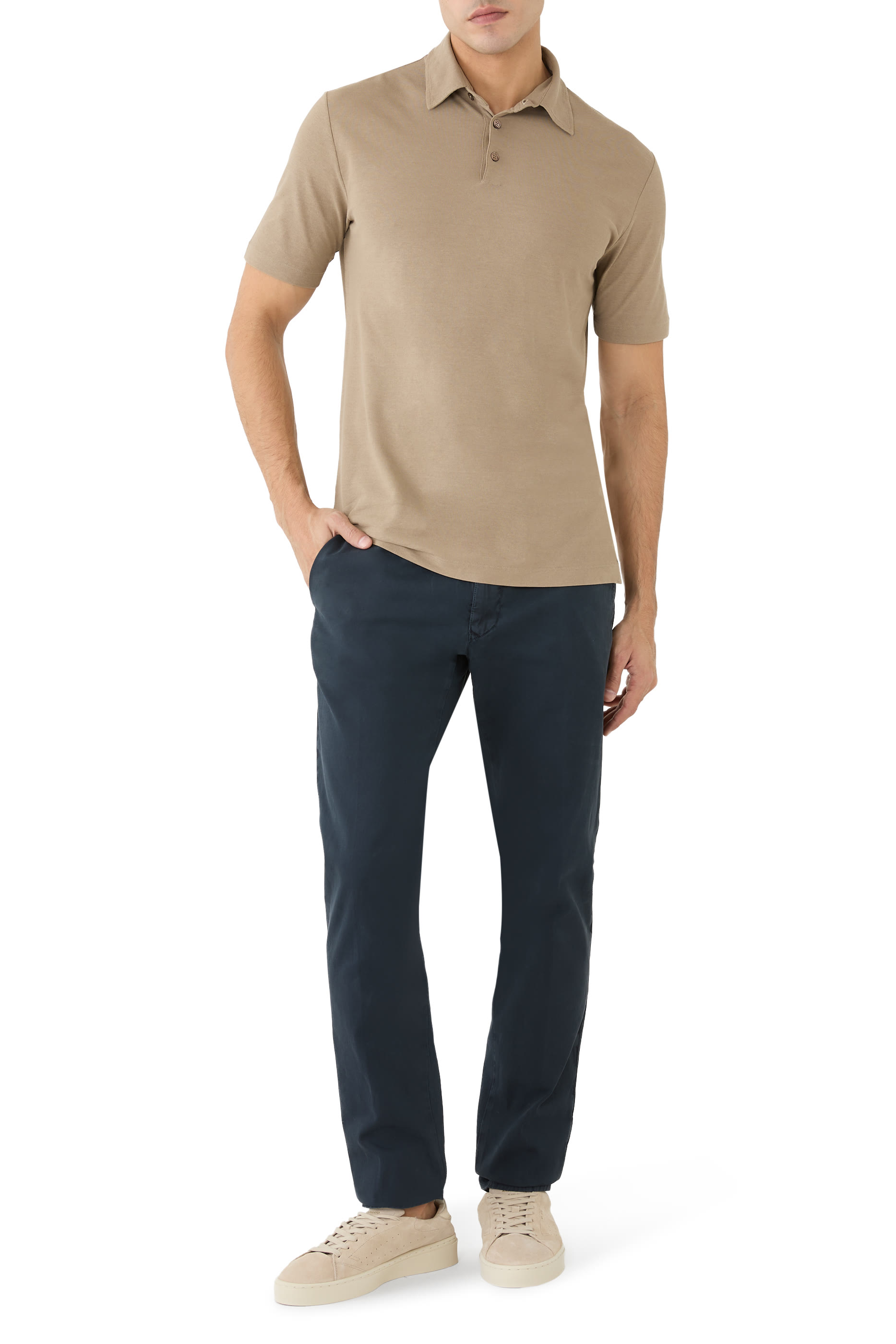 قميص بولو زانون بقصة ضيقة