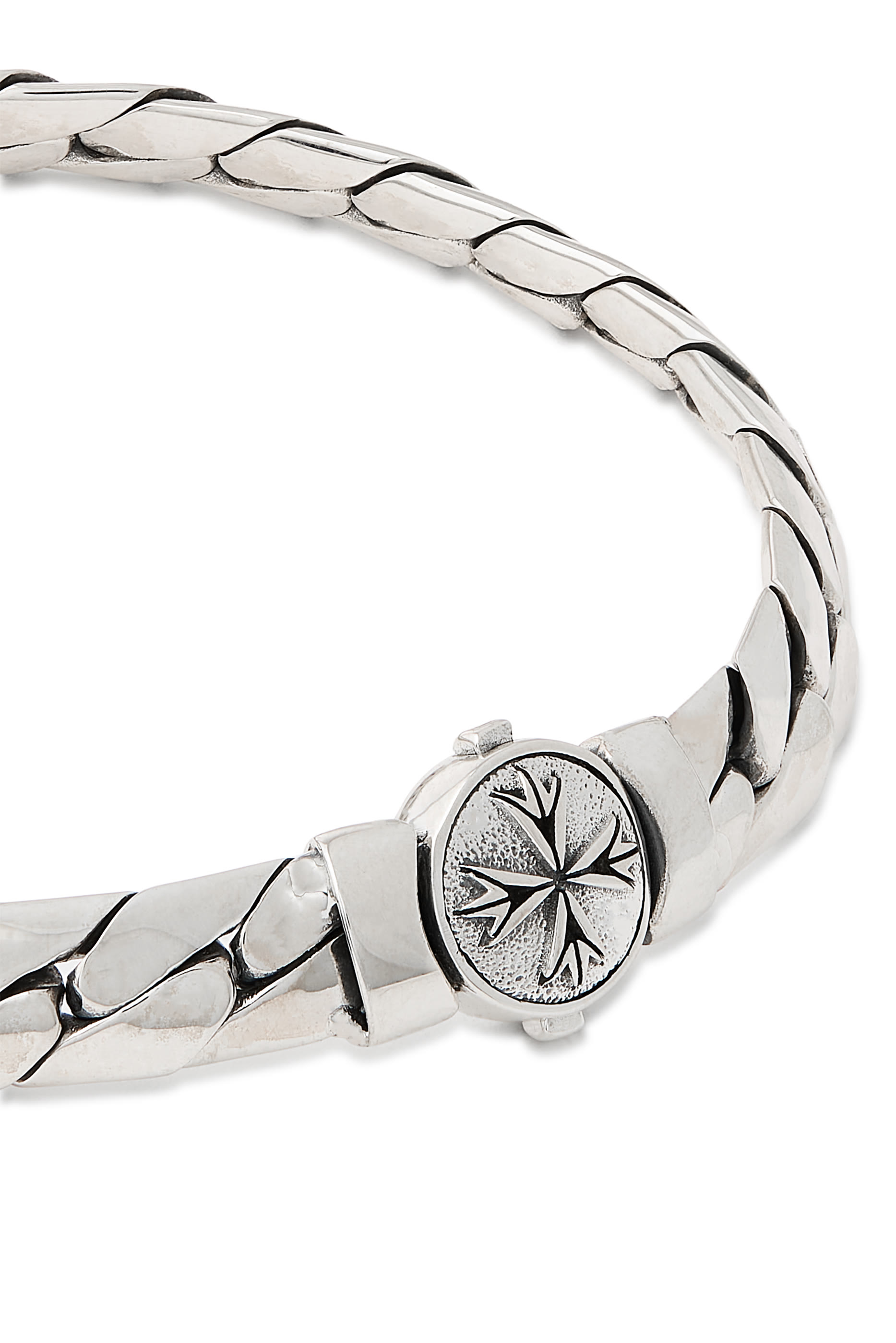 سوار هيرينغبون بتصميم سلسلة بشعار الماركة