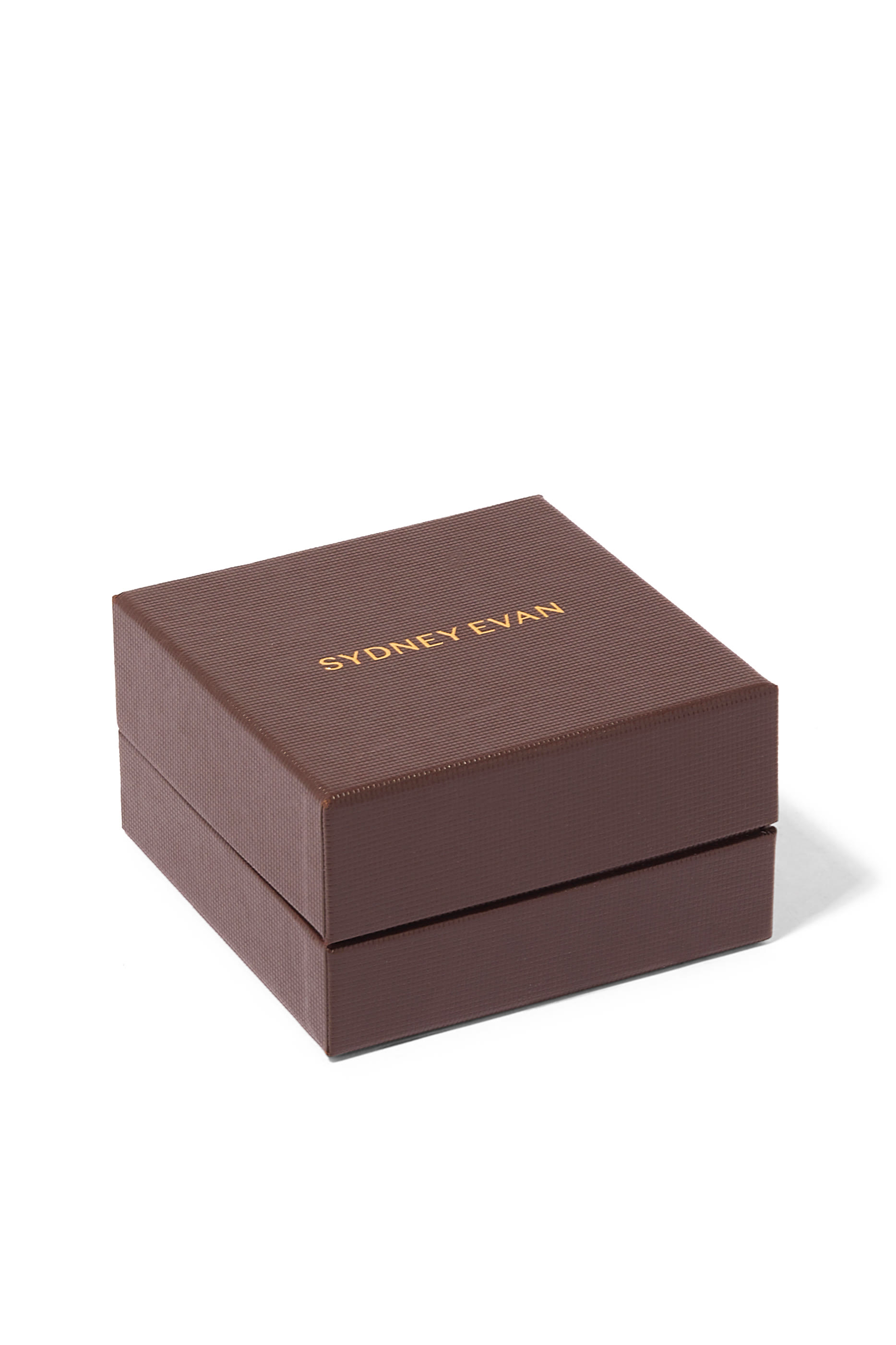 قرط منفرد بتصميم برق مرصع بالماس ذهب أصفر عيار 14