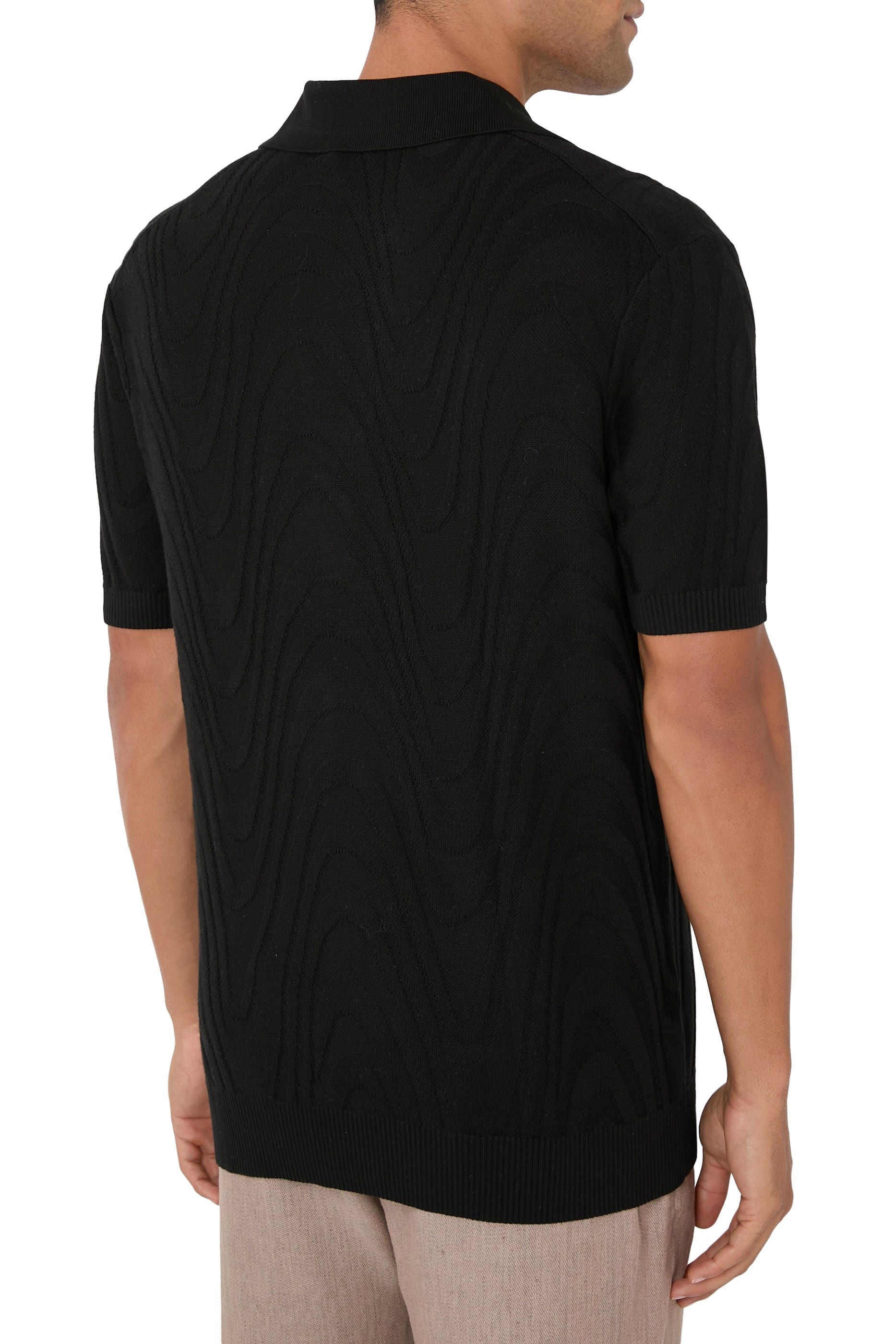 قميص بولو رينو قطن وحرير