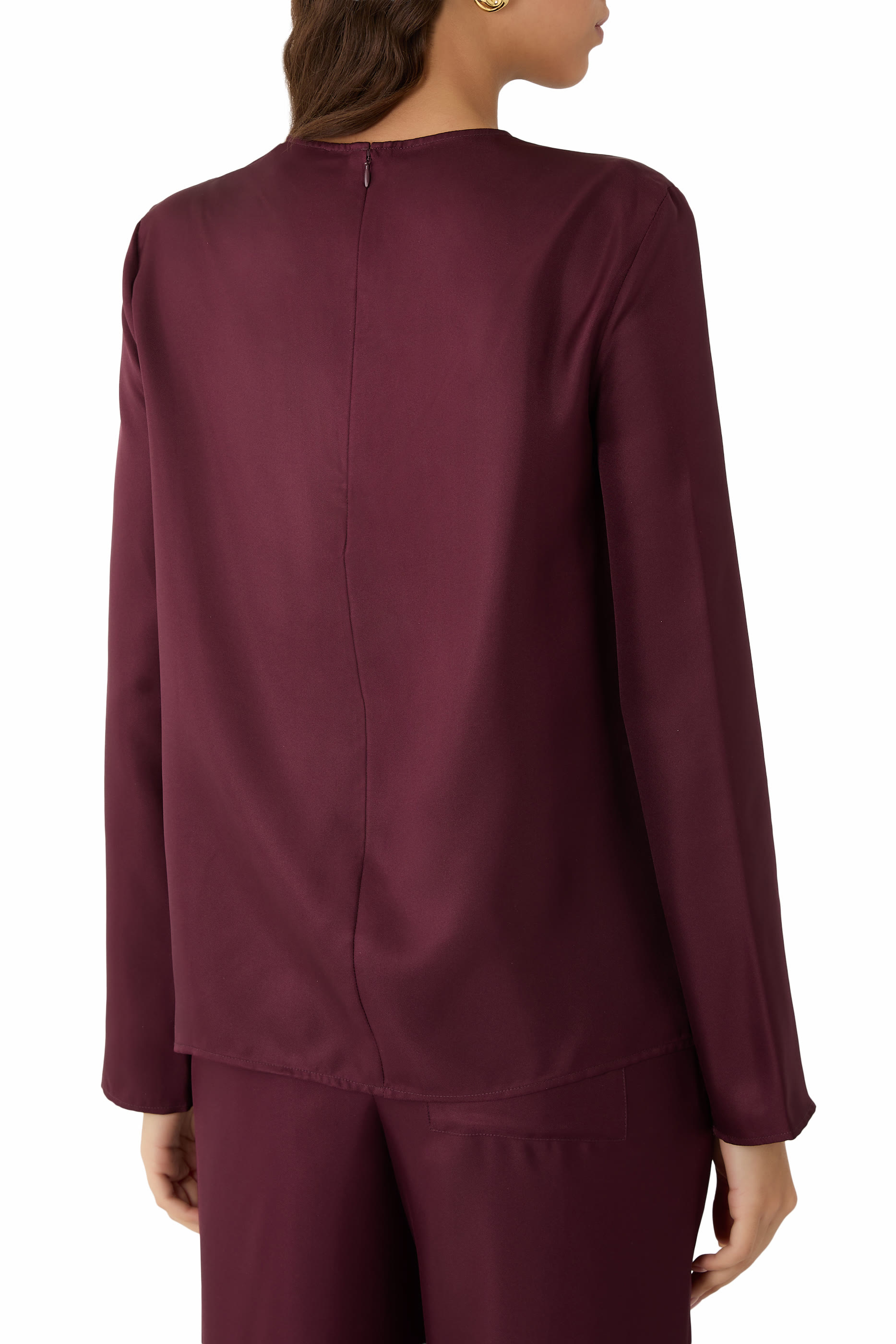 بلوزة آزاي درابيه حرير