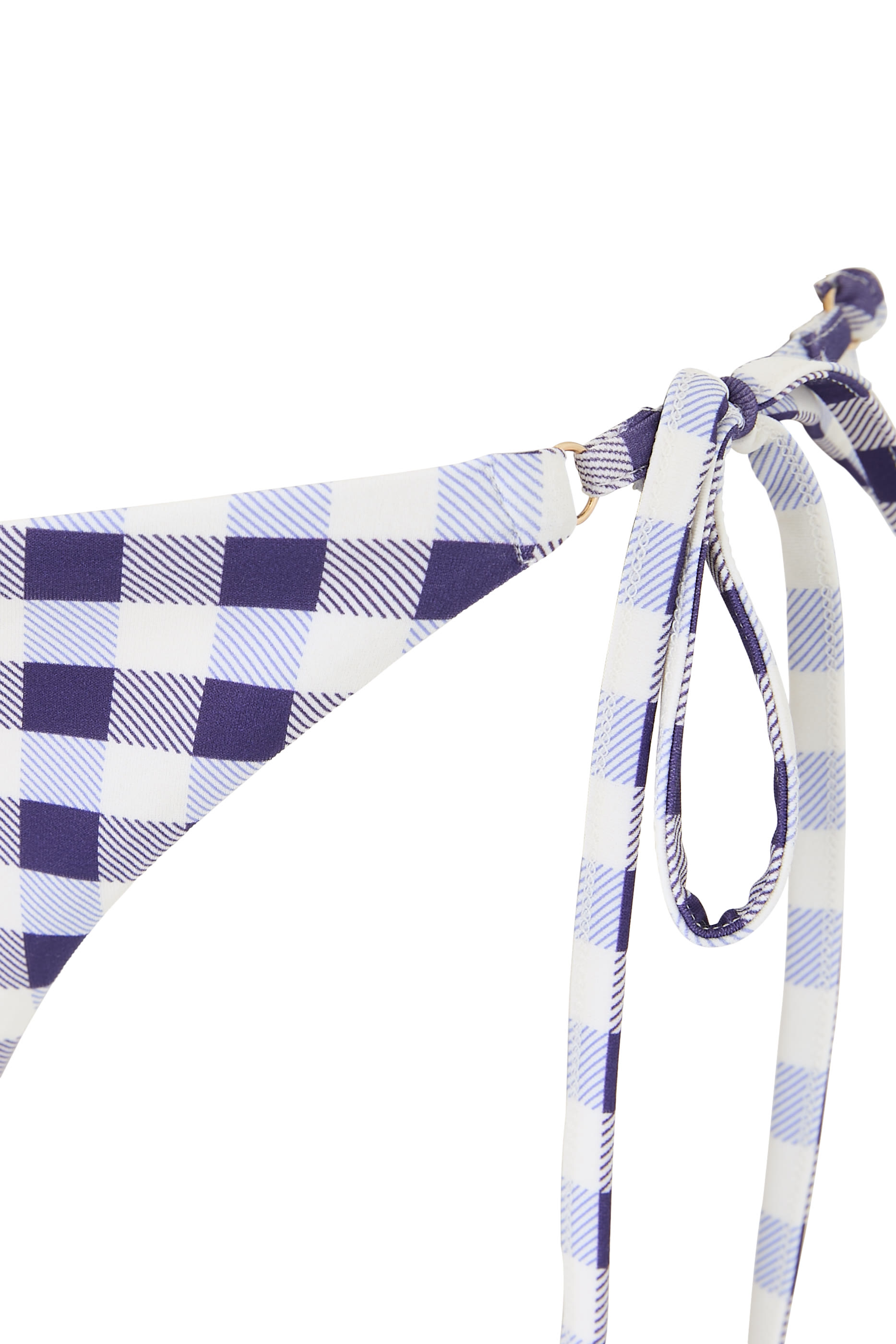 قطعة بيكيني سفلية بنقشة مربعات