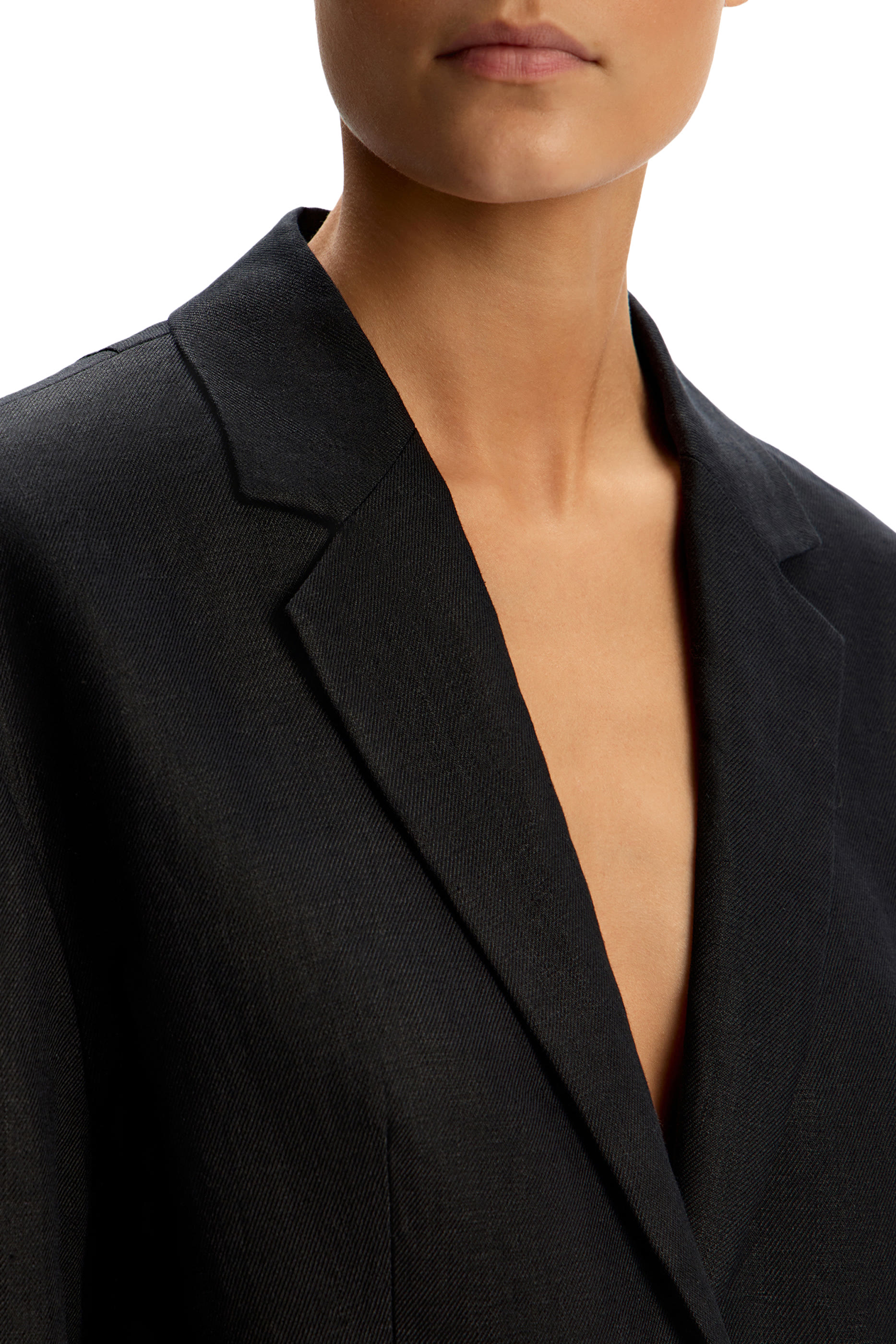 بليزر بقصة منتظمة كتان