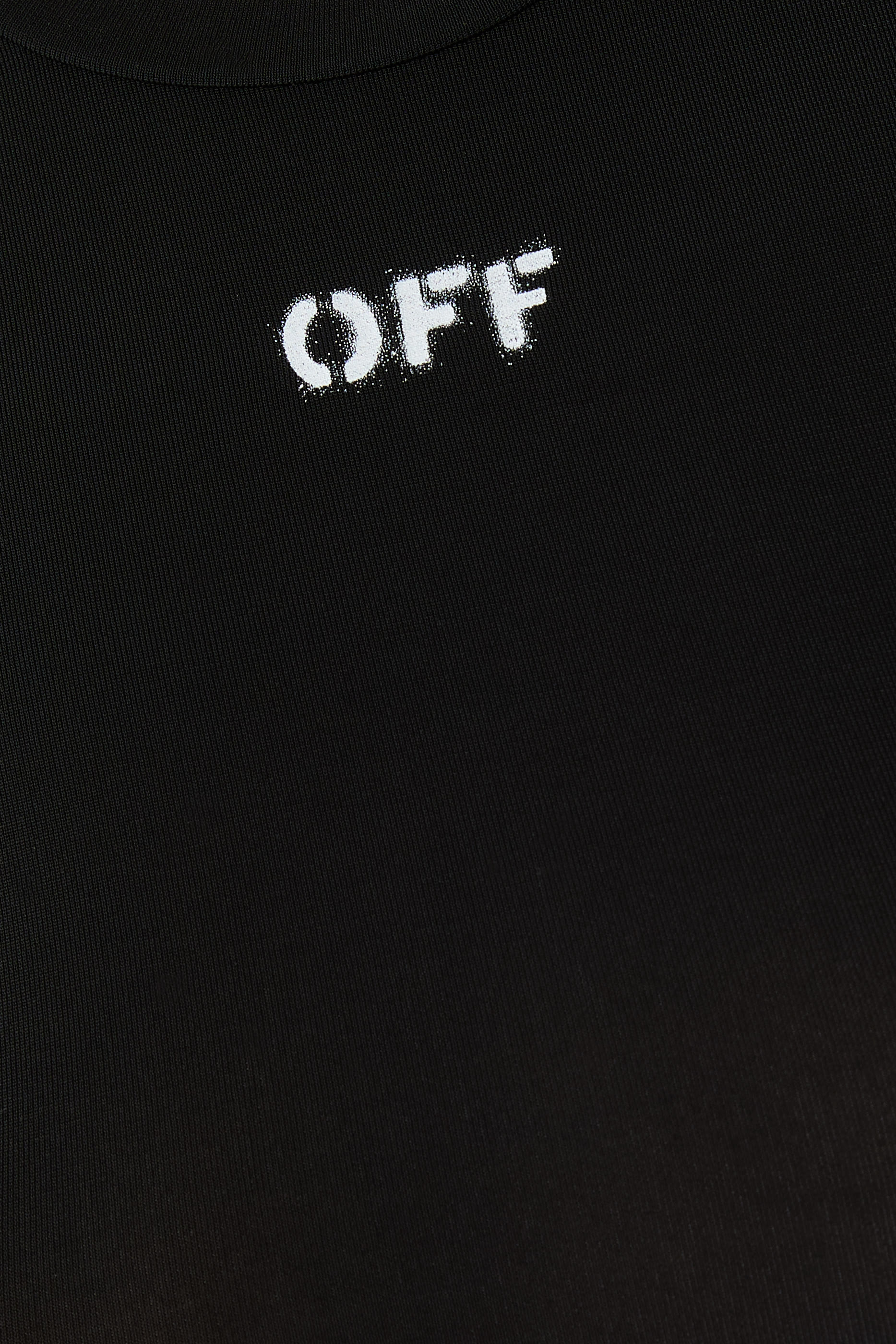 بلوزة بتصميم سيك سكين وأكمام طويلة مزينة بشعار الماركة