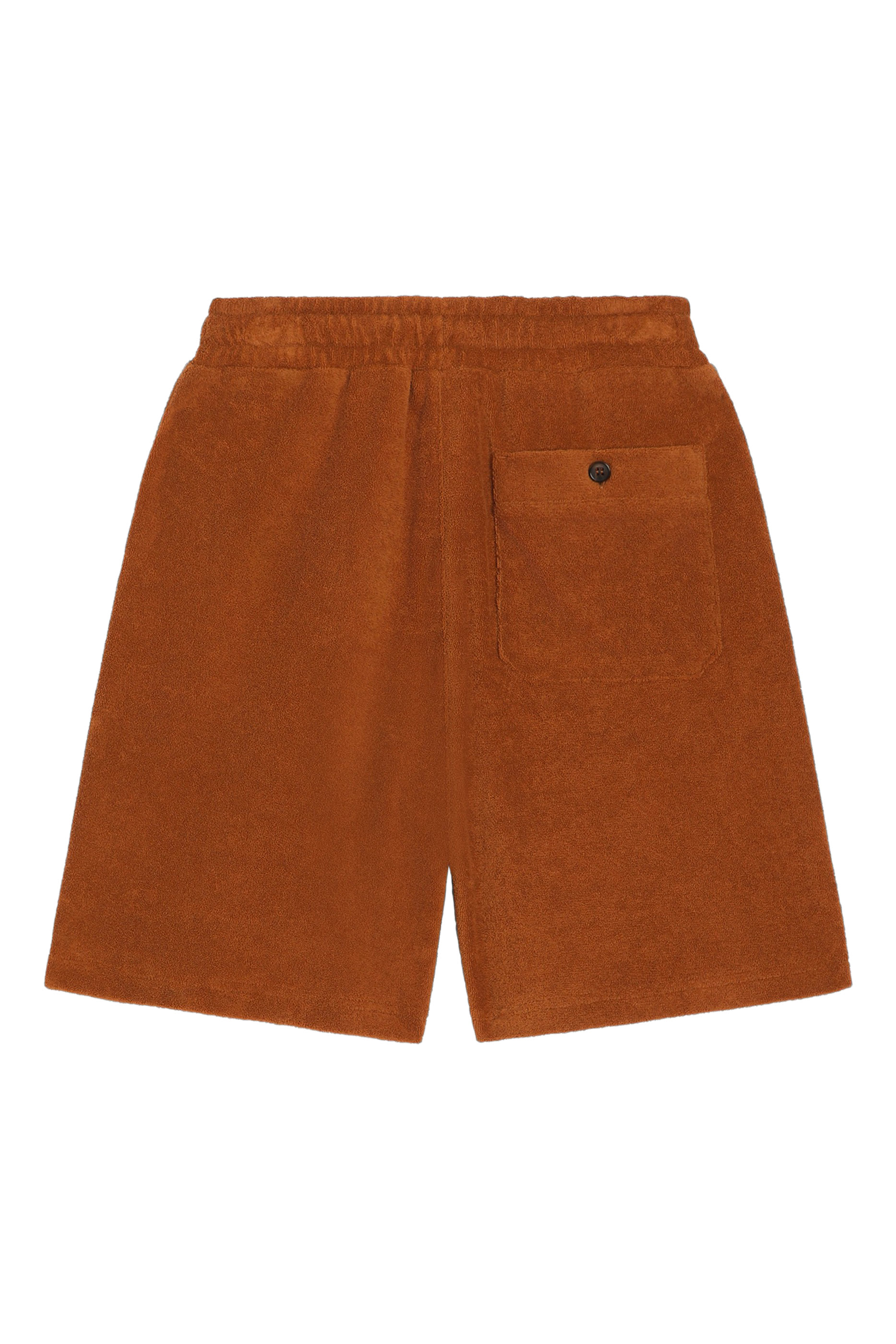 شورت برمودا بشعار حرفي الماركة قماش تيري للأطفال