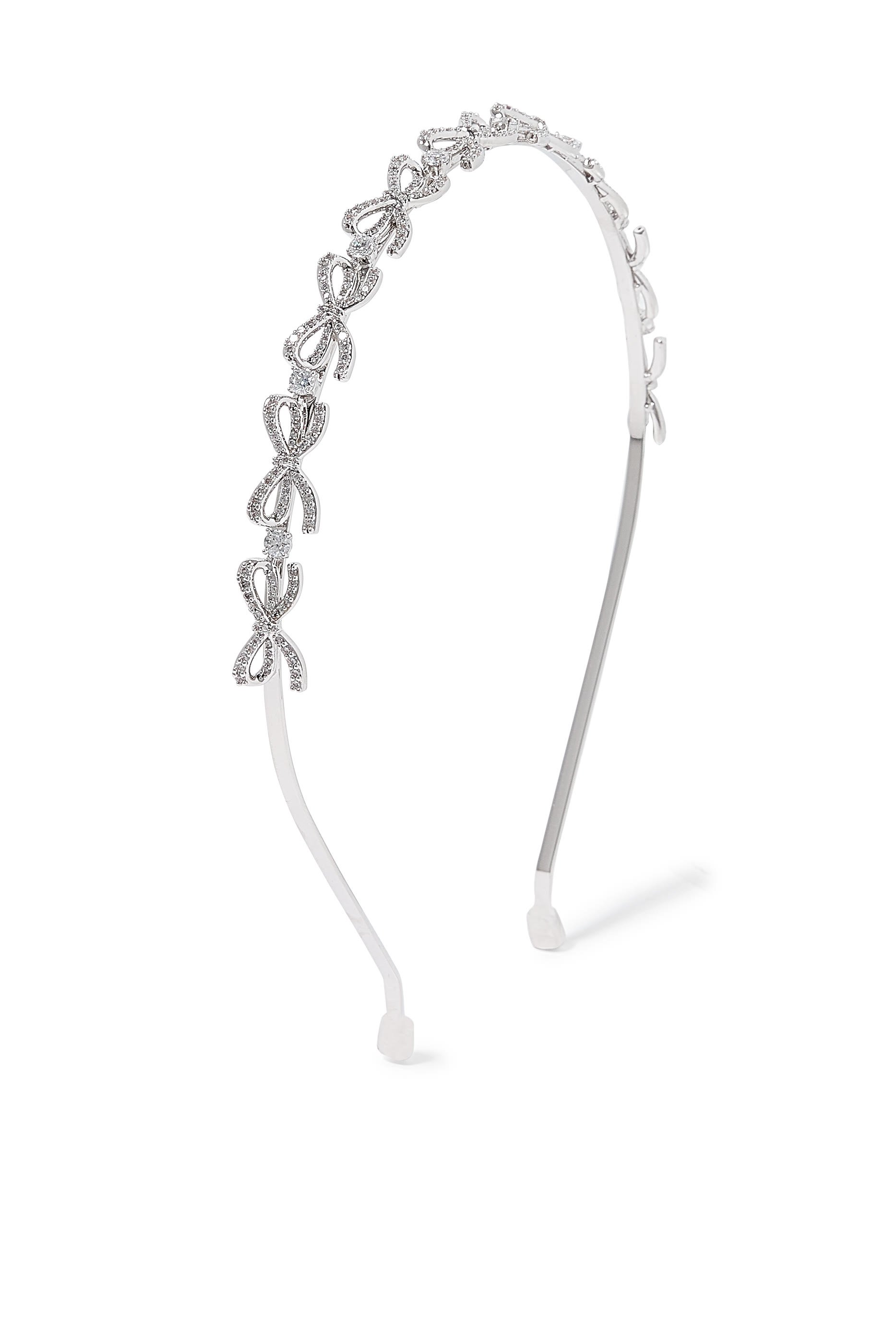 طوق رأس بفيونكة مزينة بكريستال