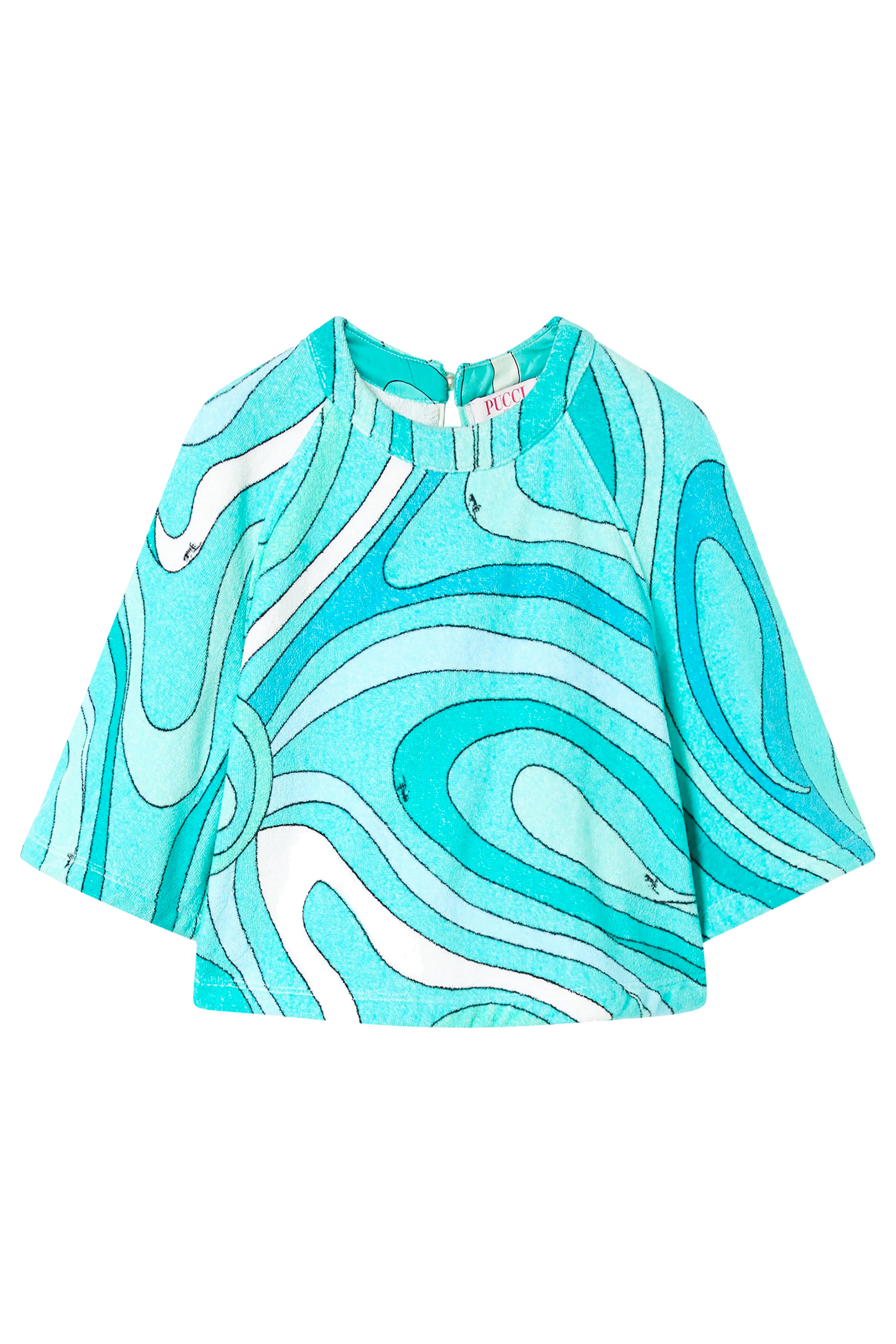 بلوزة قصيرة بطبعة مارمو