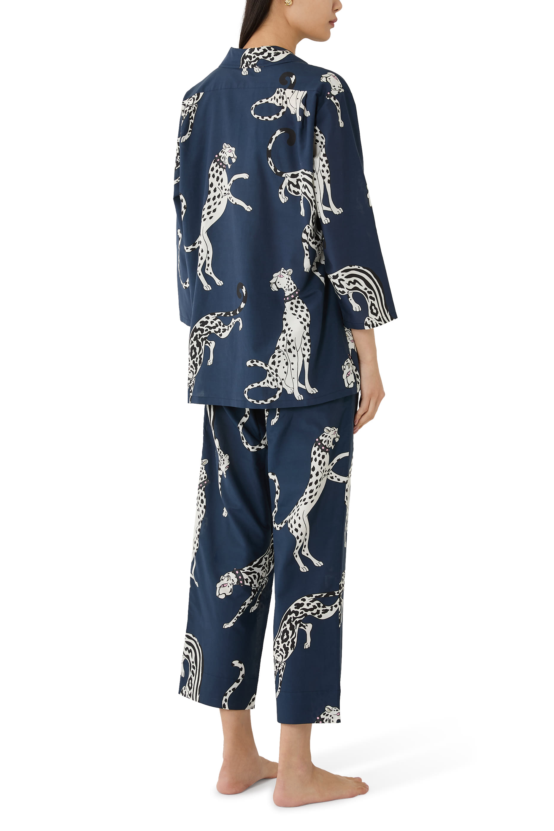 طقم بيجاما كازابلانكا زيغفيلد بنقشة جلد النمر