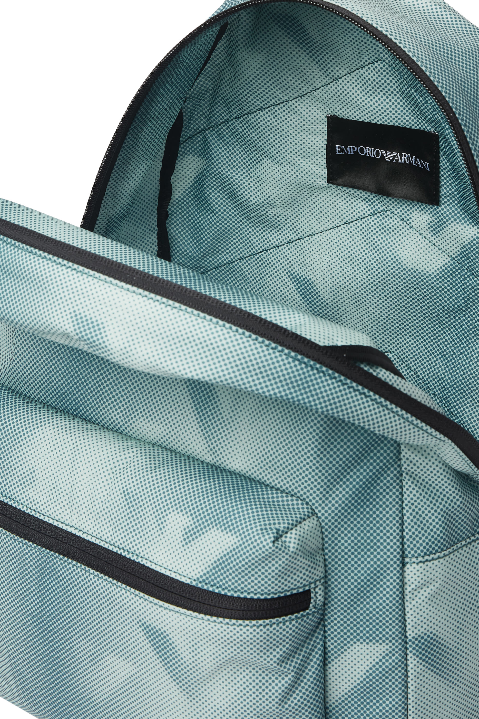 حقيبة ظهر بنقشات شعار الماركة بحجم كبير للأطفال