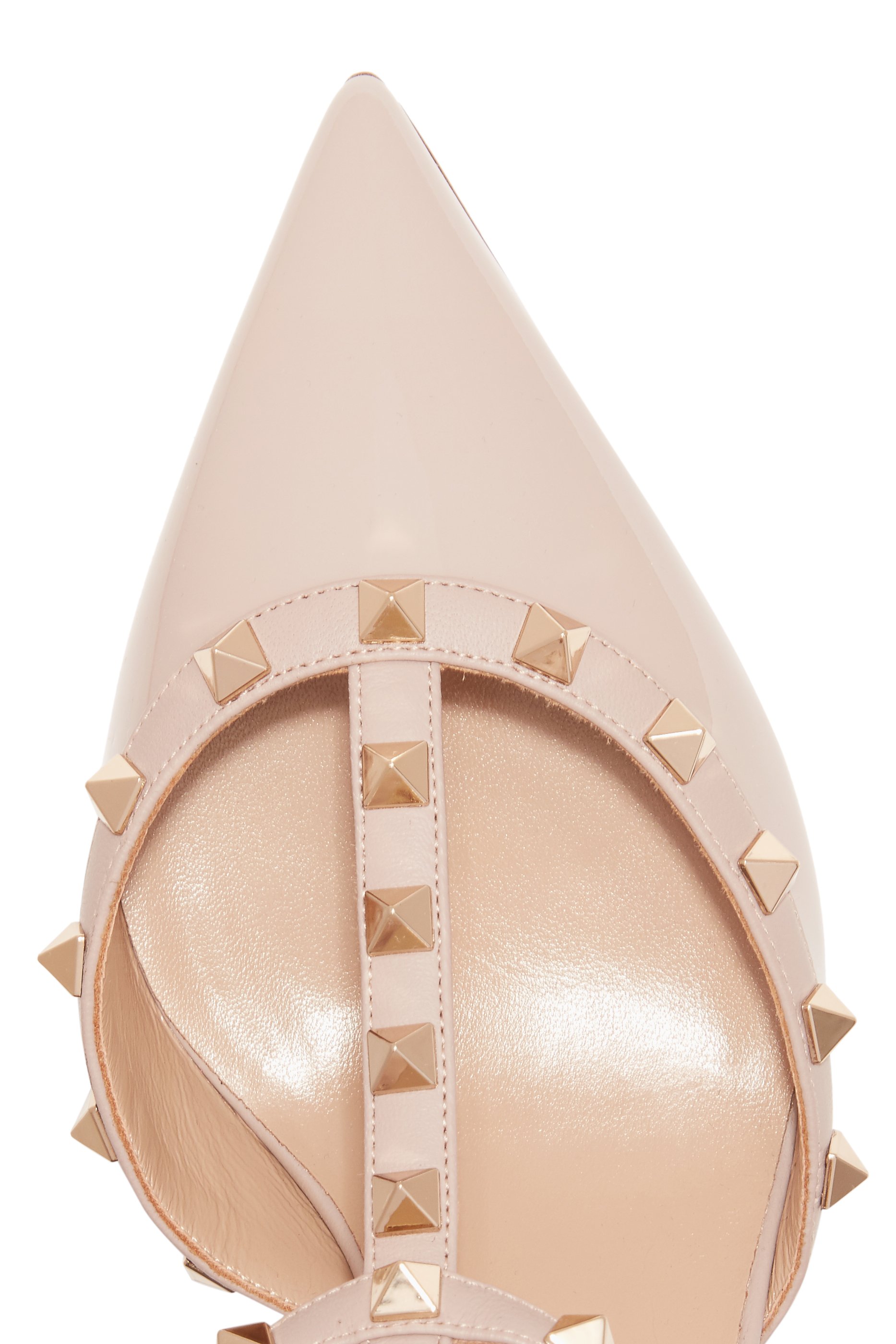 حذاء كلاسيك فالنتينو غارافاني بسيور مزدوجة مزينة بحلي هرمية