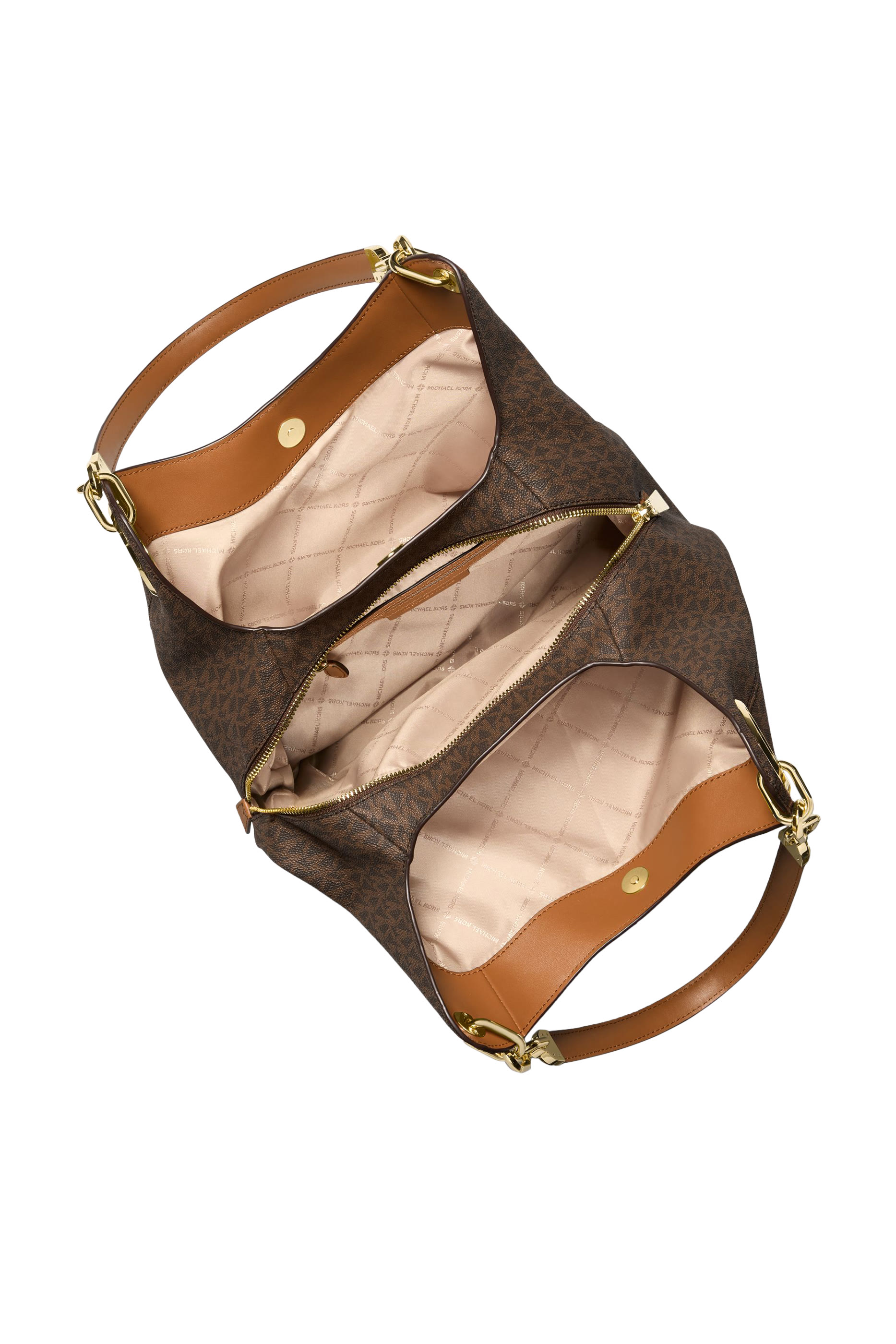 حقيبة كتف ليلي كبيرة بشعار الماركة