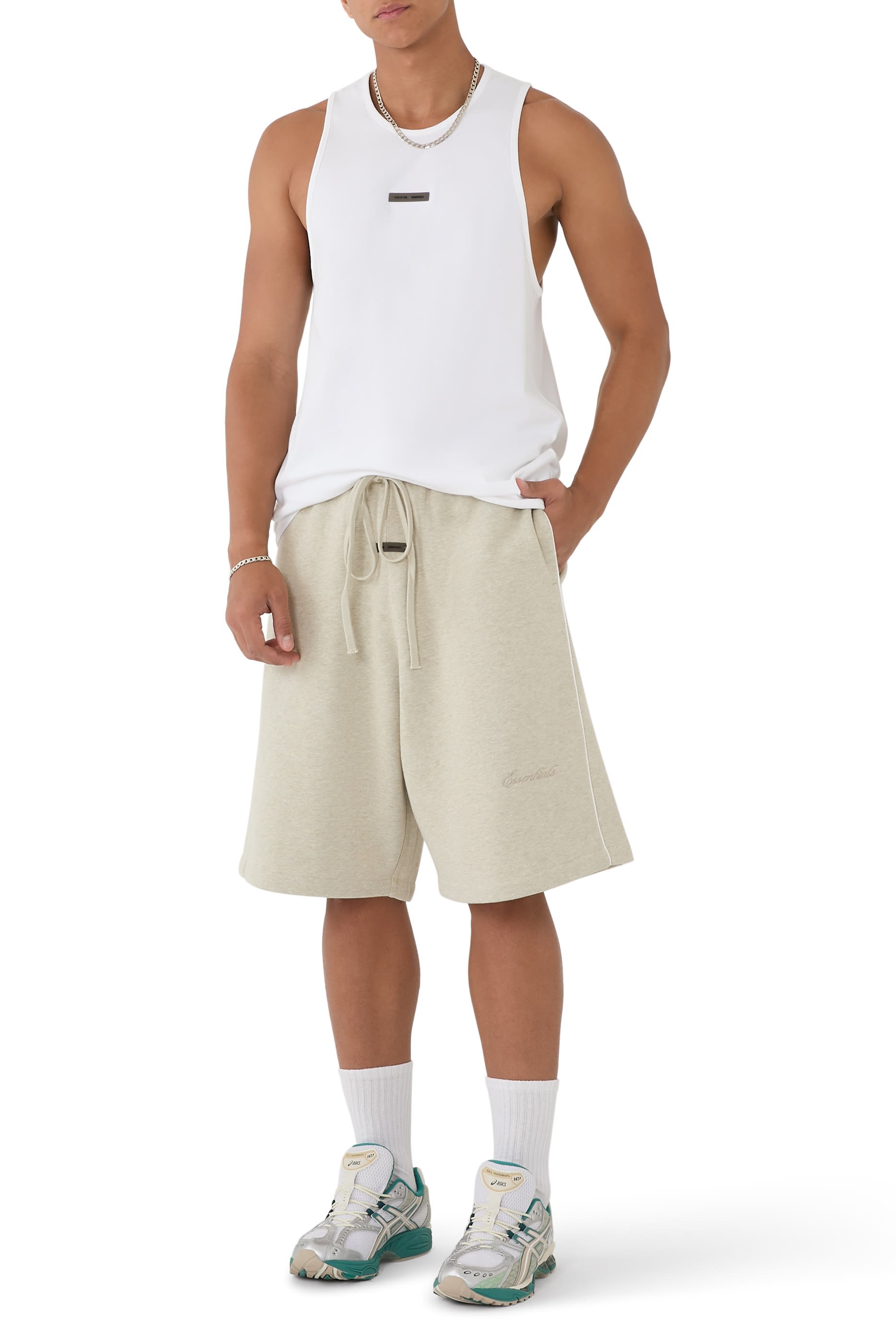 تيشيرت بلا أكمام إسنشالز خفيف الوزن