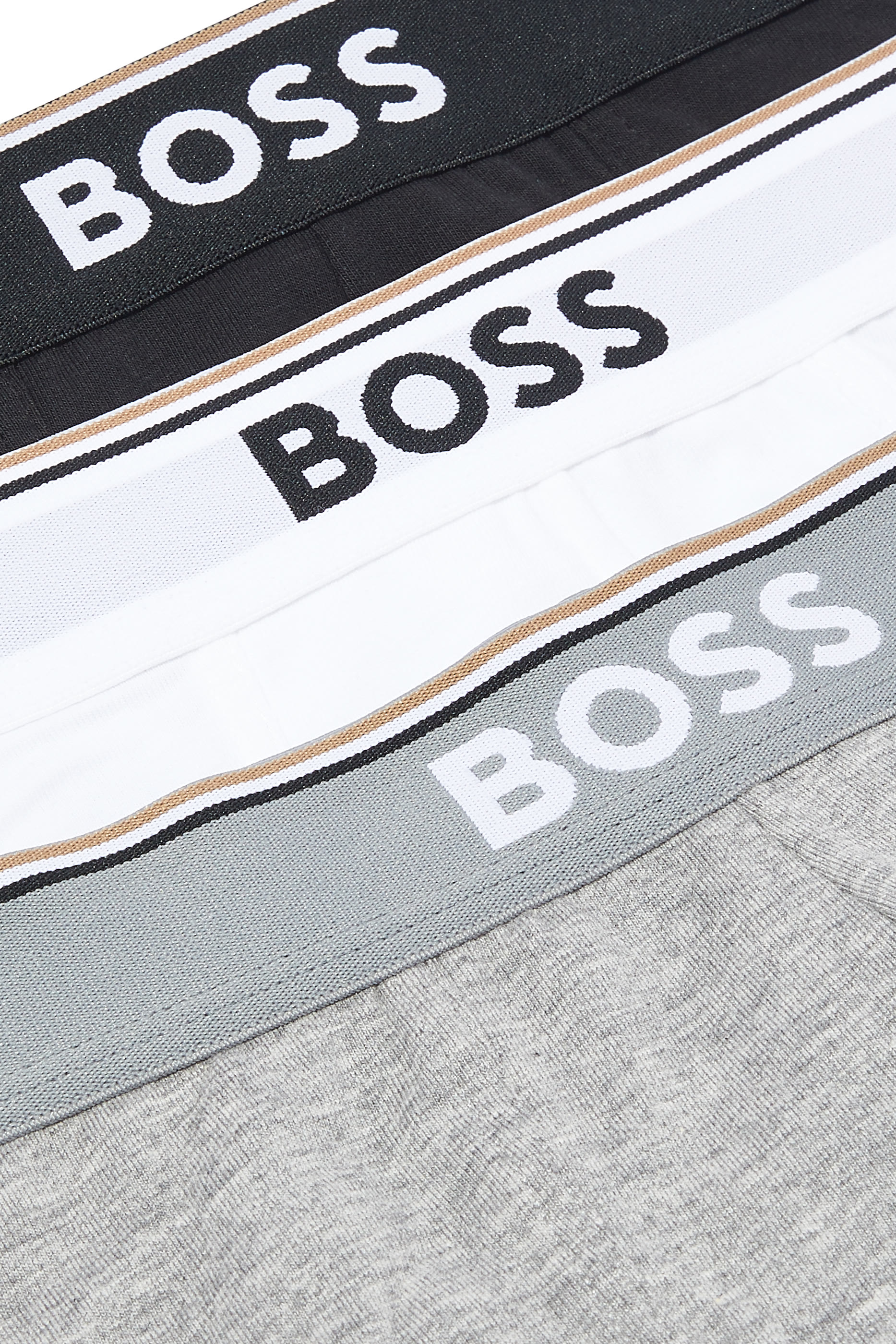 طقم بوكسر بشعار الماركة قطن، 3 قطع